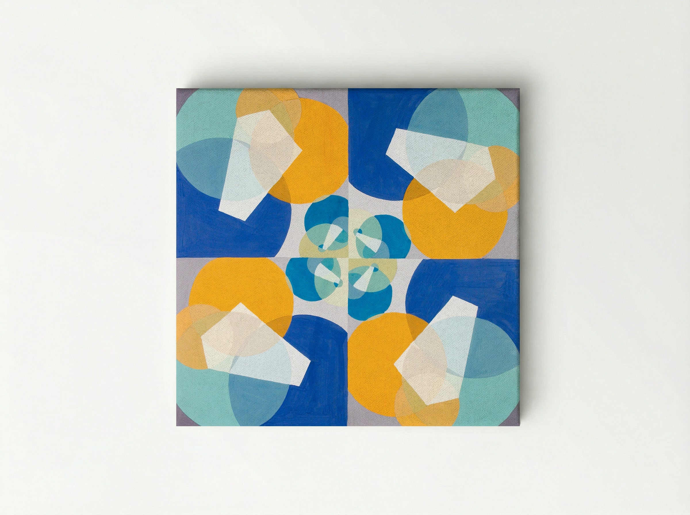 Green Squares - Joseph Schillinger - Canvas