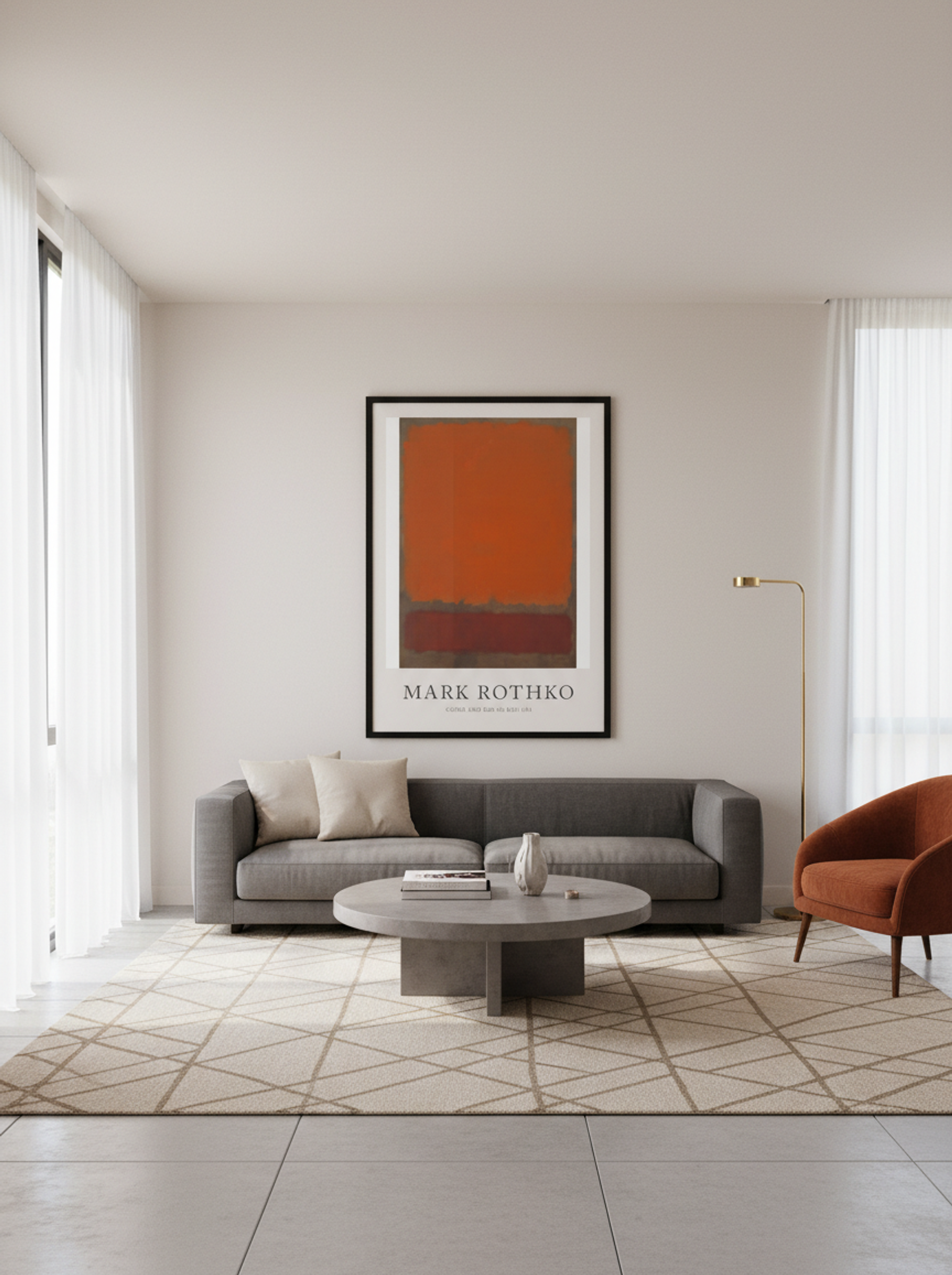 Ochre and Red on Red - Mark Rothko - Lifestyle