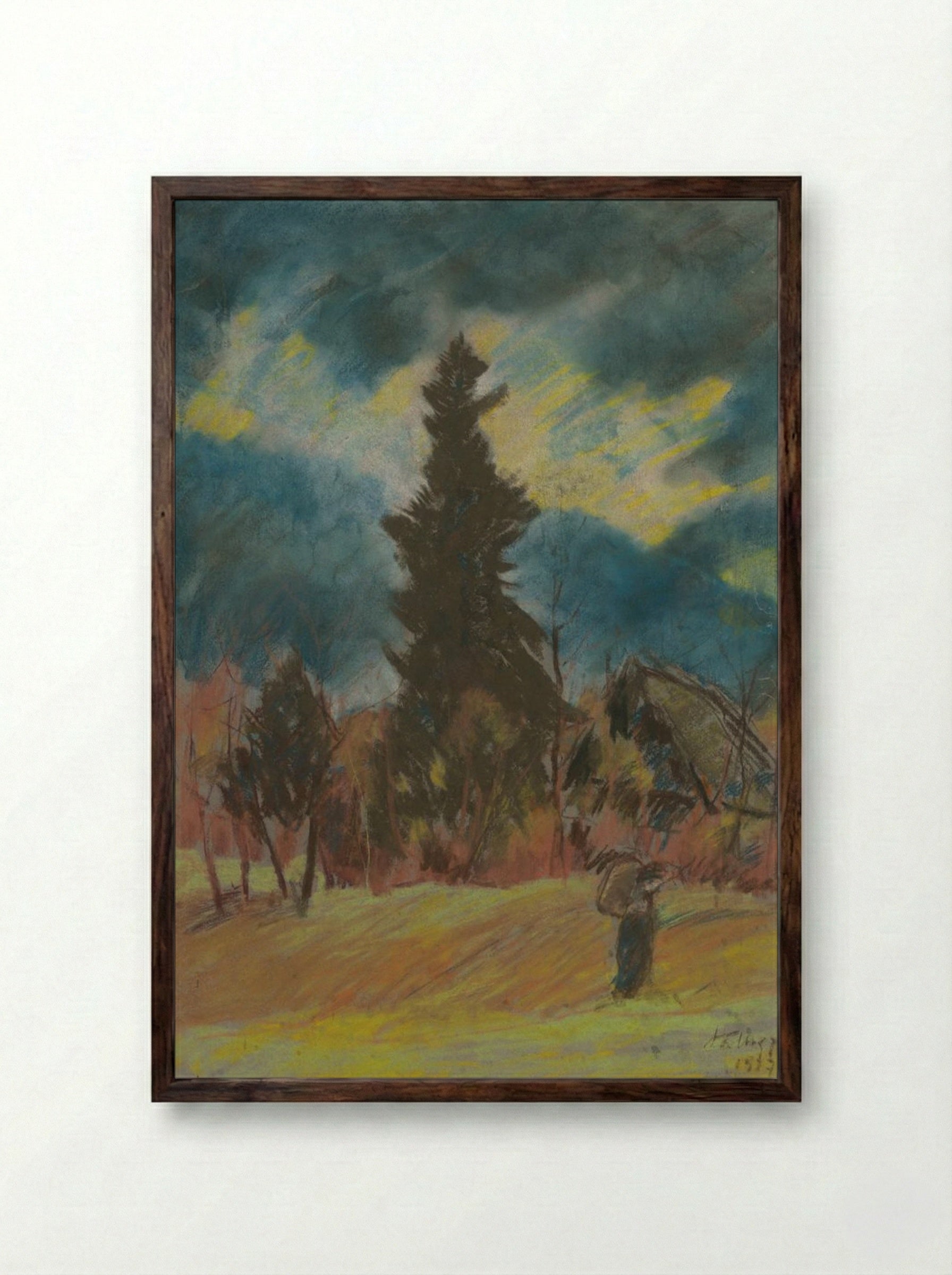 Before the Storm - Zolo Palugyay - Framed Print Dark Wood