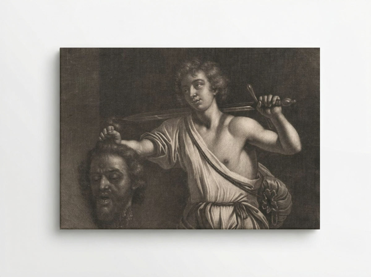 David with the Head of Goliath - Wallerant Vaillant - Canvas