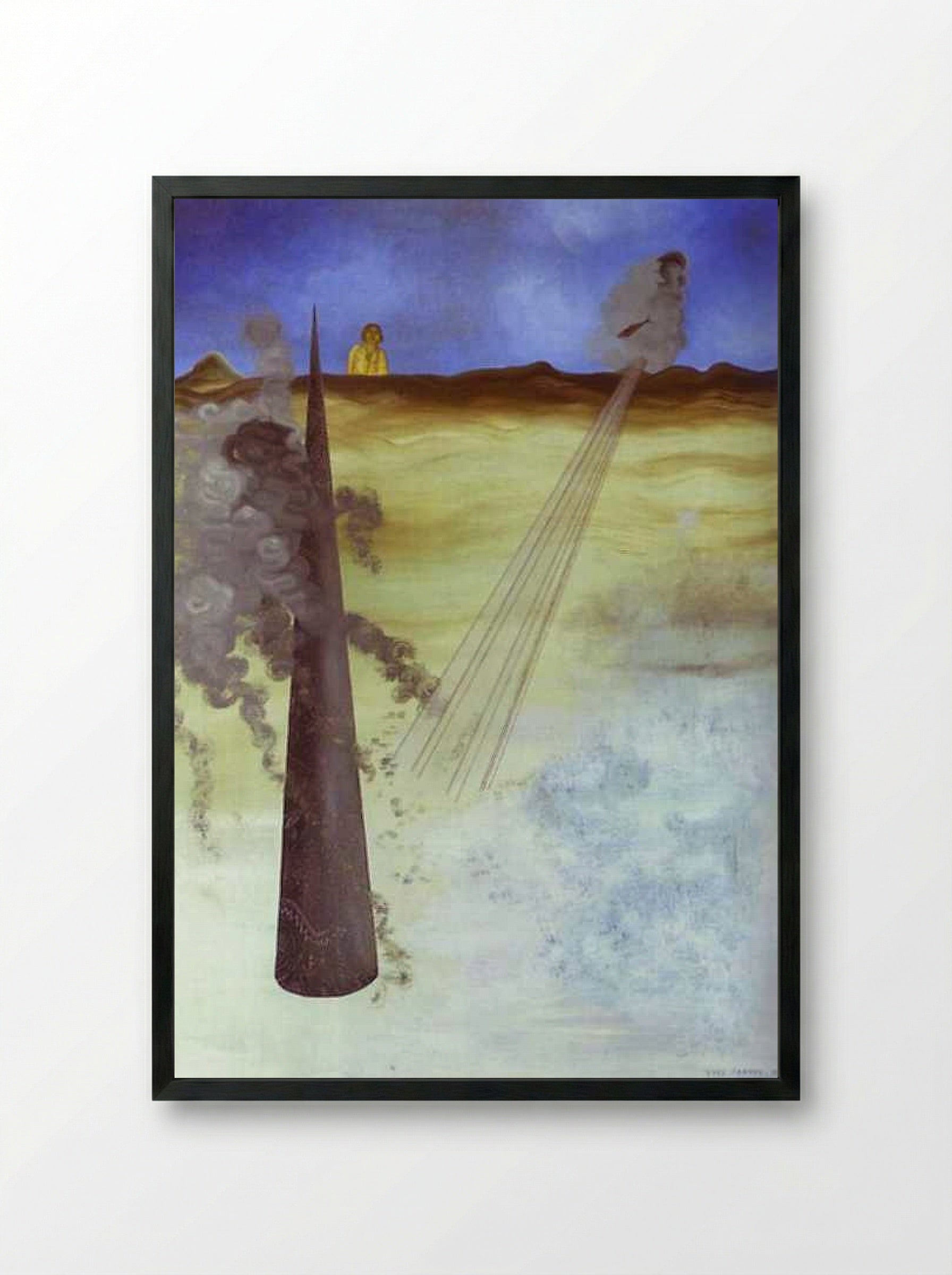 I Came Like I Promised - Yves Tanguy - Framed Print Black