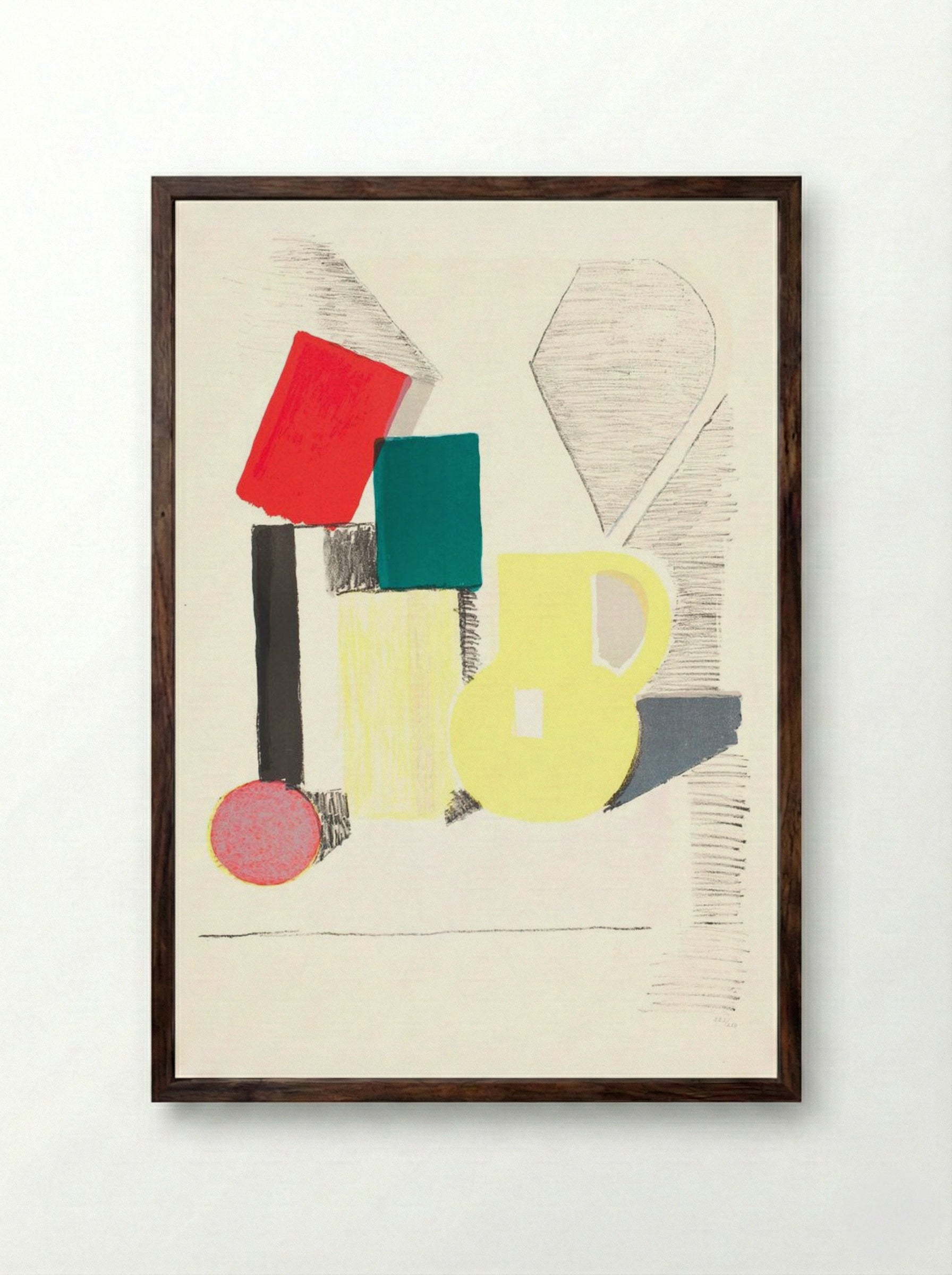 Setup - Vilhelm Lundstrøm - Framed Print Dark Wood