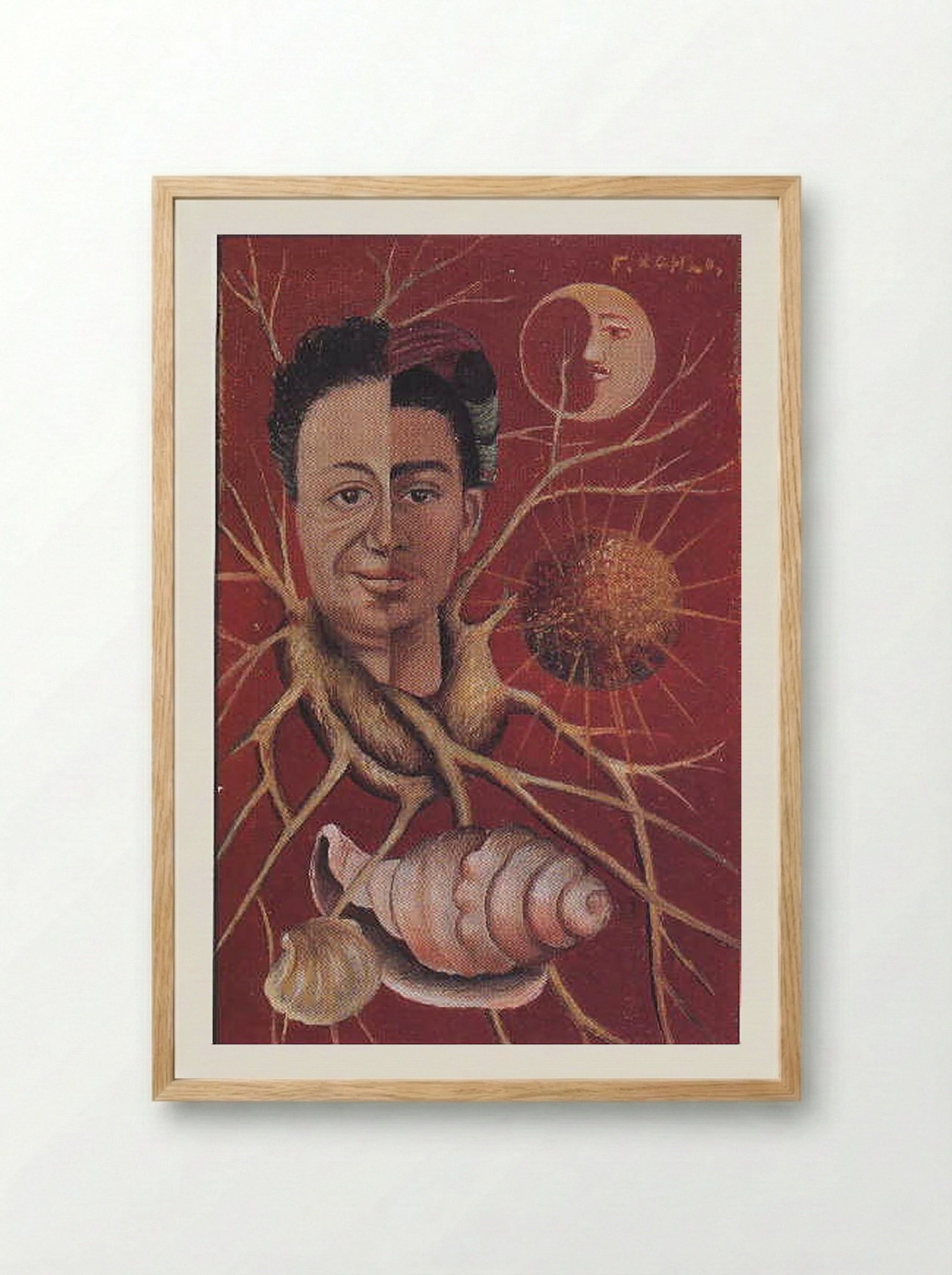 Diego and Frida - Frida Kahlo - Framed Print Wood