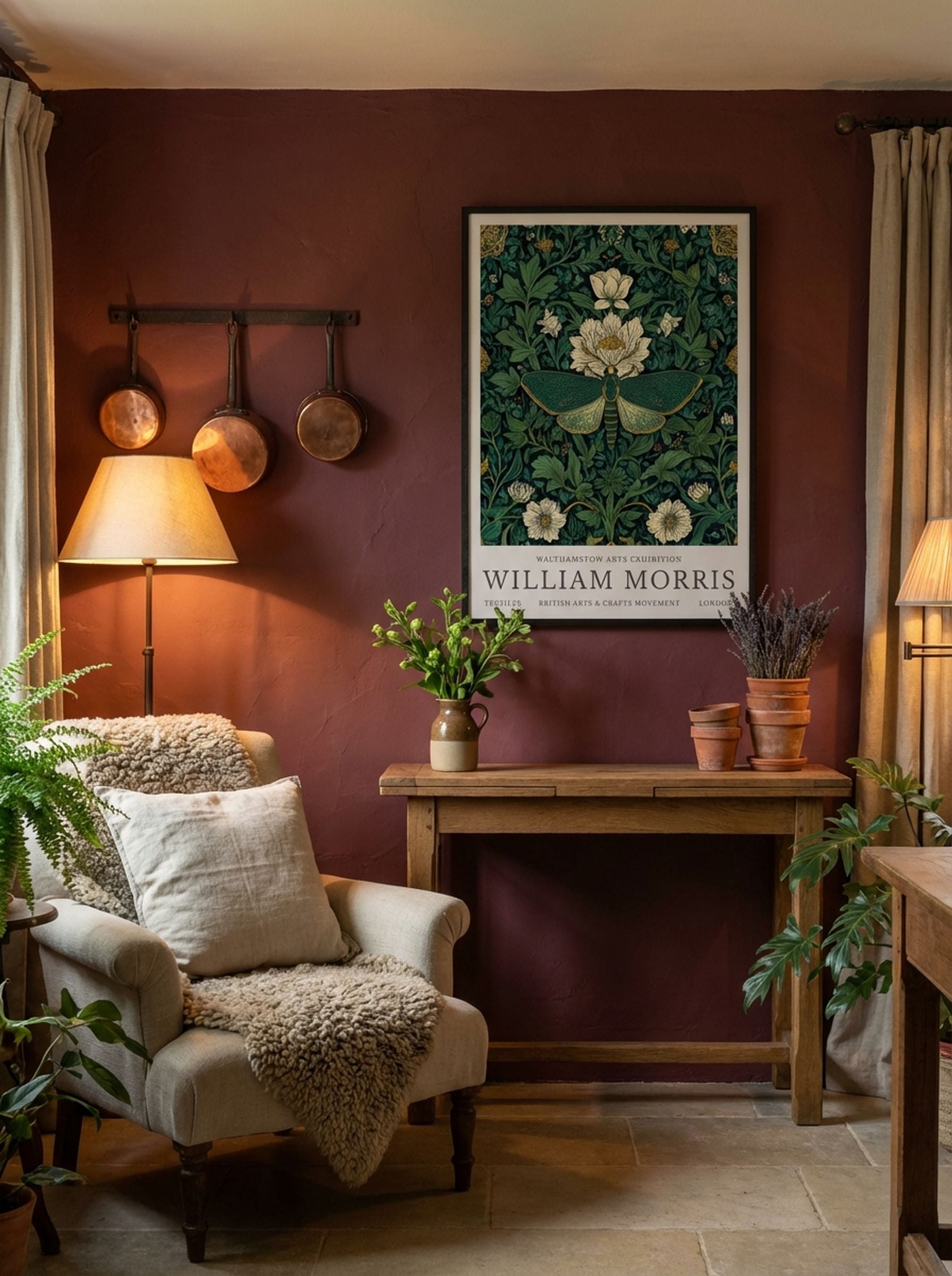 Emerald Moth Garden - William Morris