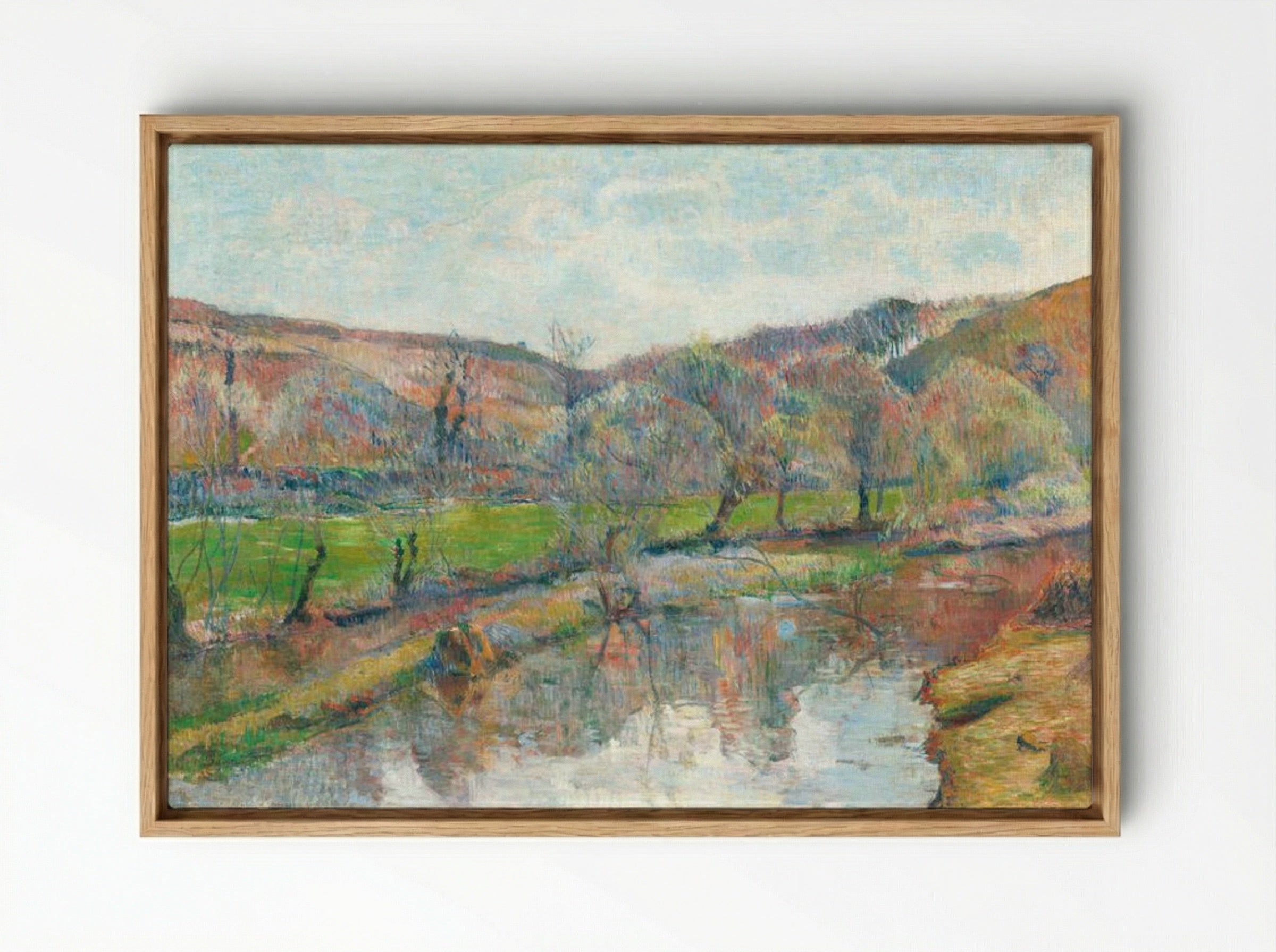 Brittany Landscape - Paul Gauguin - Framed Canvas Wood