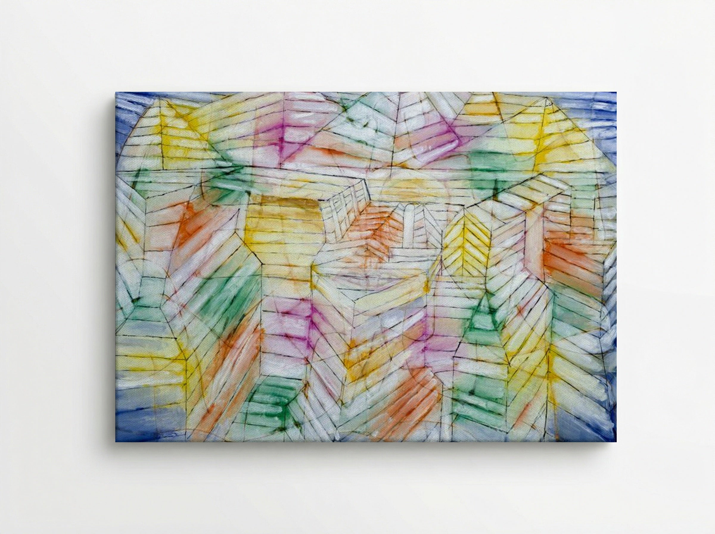 Theater, Mountain, Construction - Paul Klee - Canvas