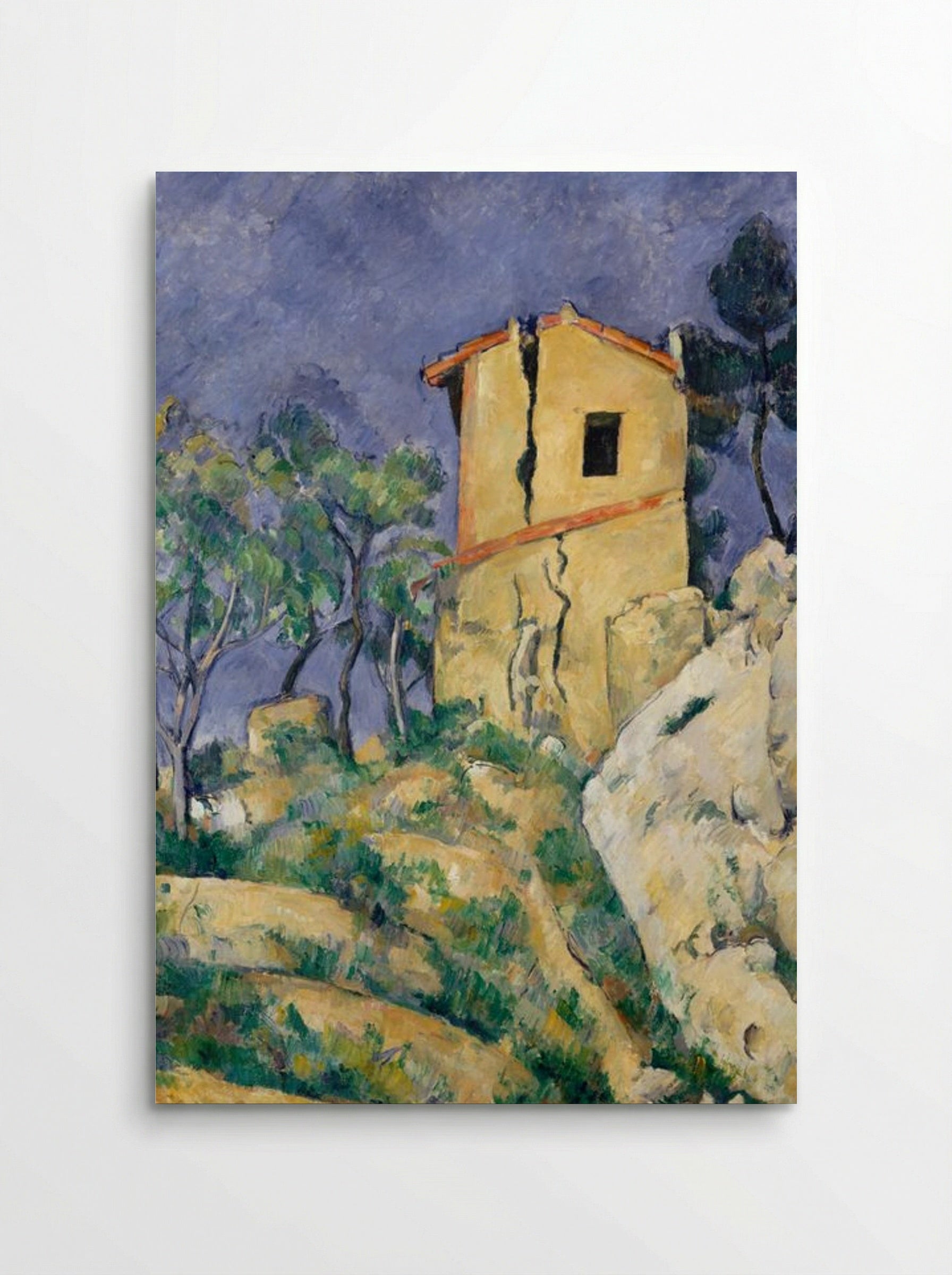 The House with the Cracked Walls - Paul Cézanne - Poster