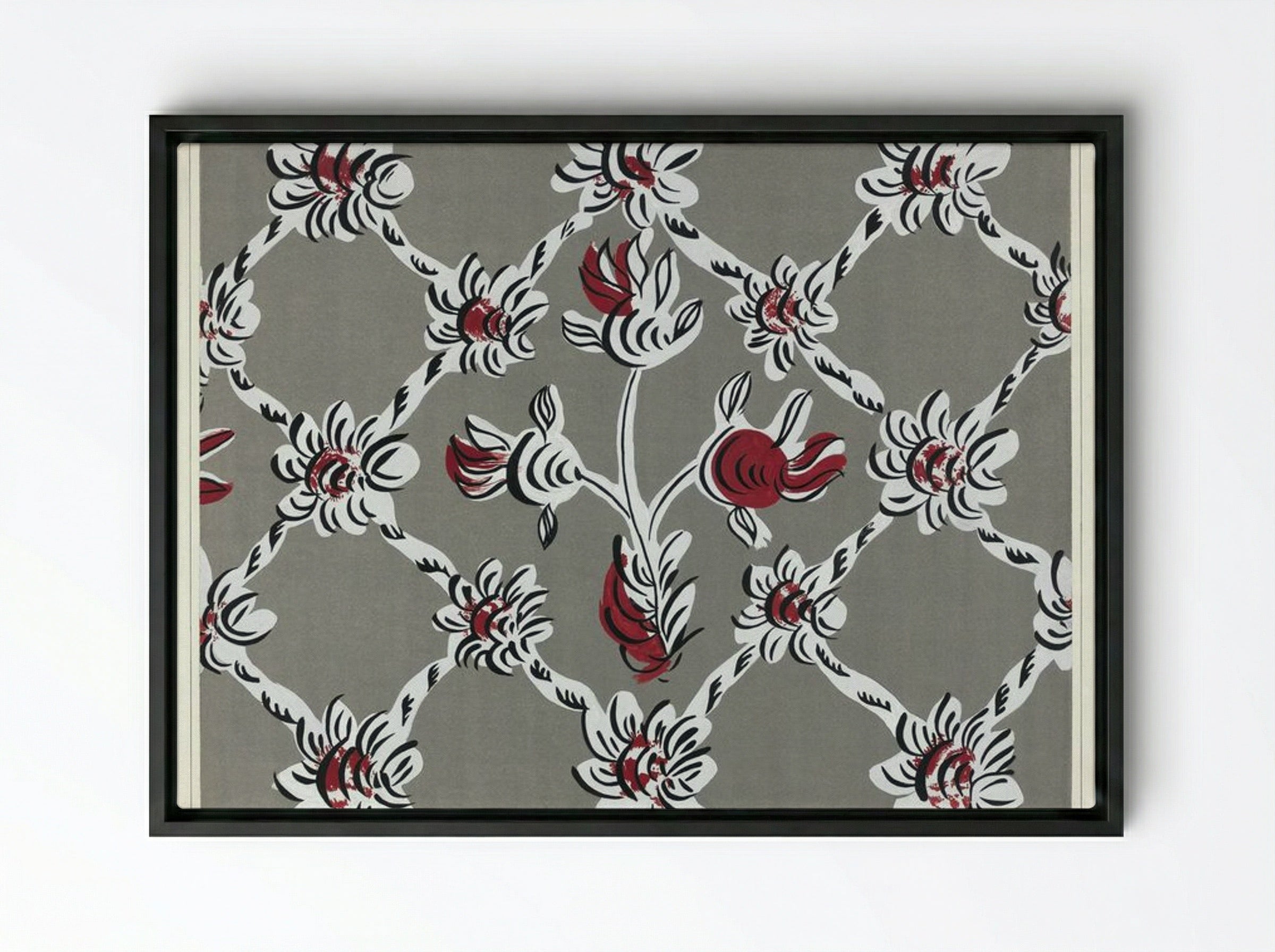 Hand-Painted Wall - Martin Partyka - Framed Canvas Black