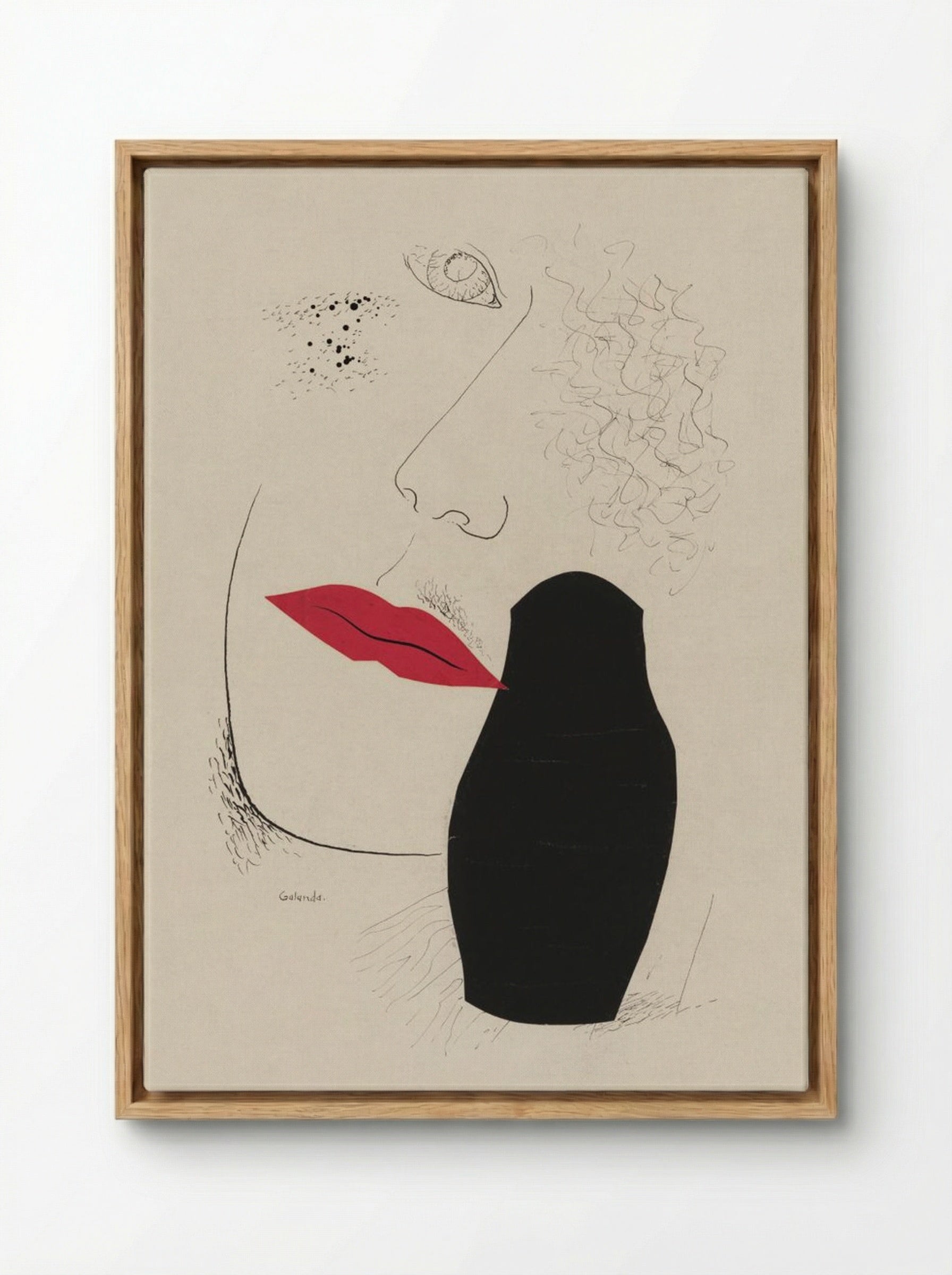 Desire - Mikuláš Galanda - Framed Canvas Wood