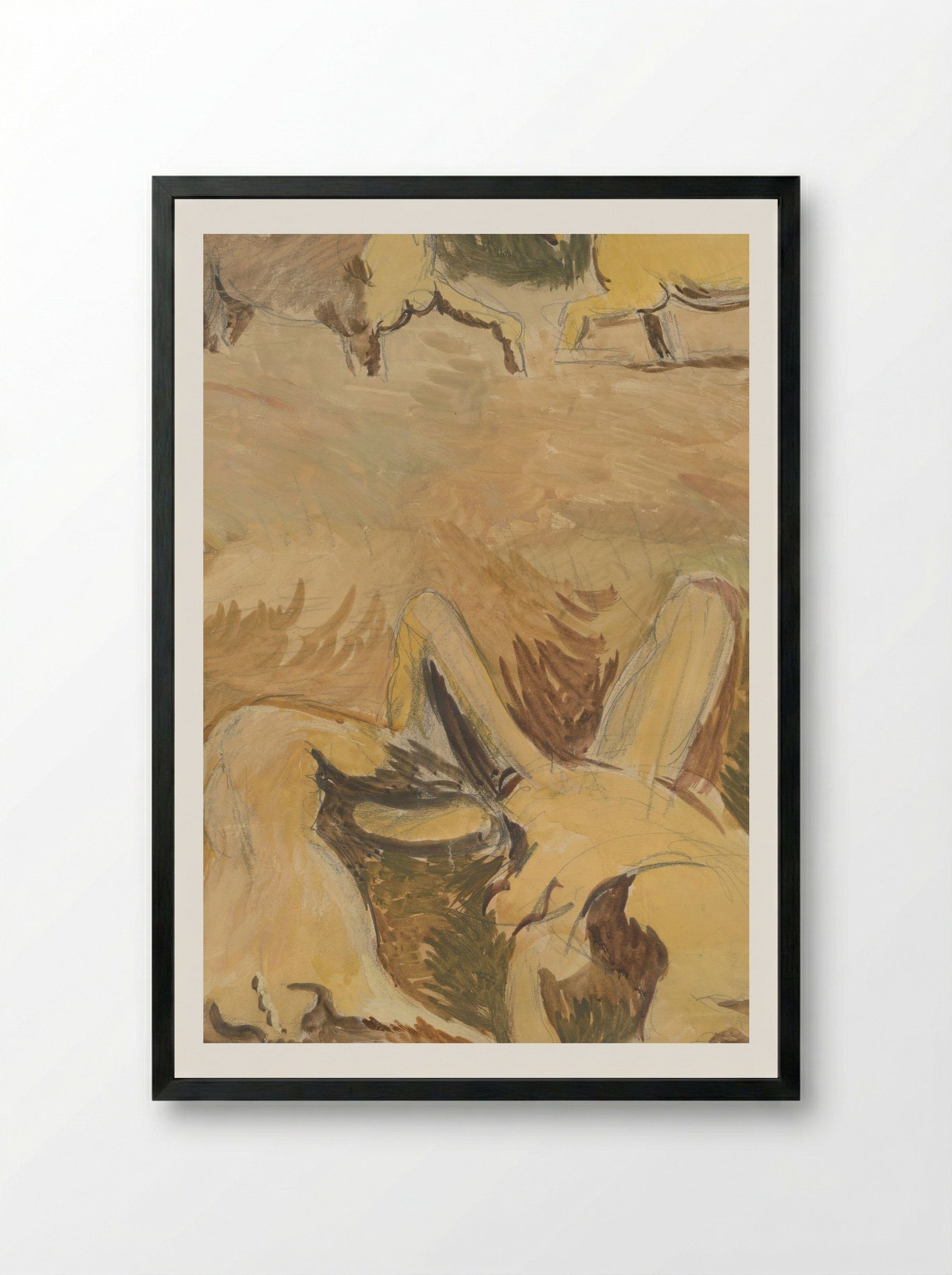 Flood - Cyprián Majerník - Framed Print Black