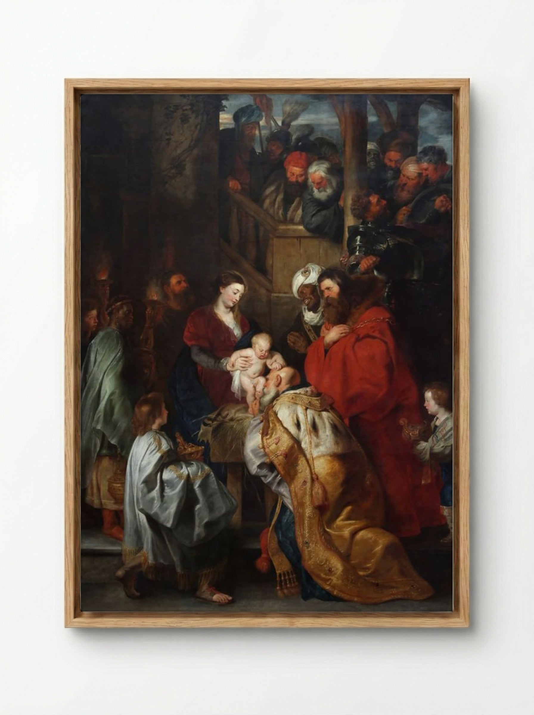 Adoration of the Magi - Peter Paul Rubens - Framed Canvas Wood