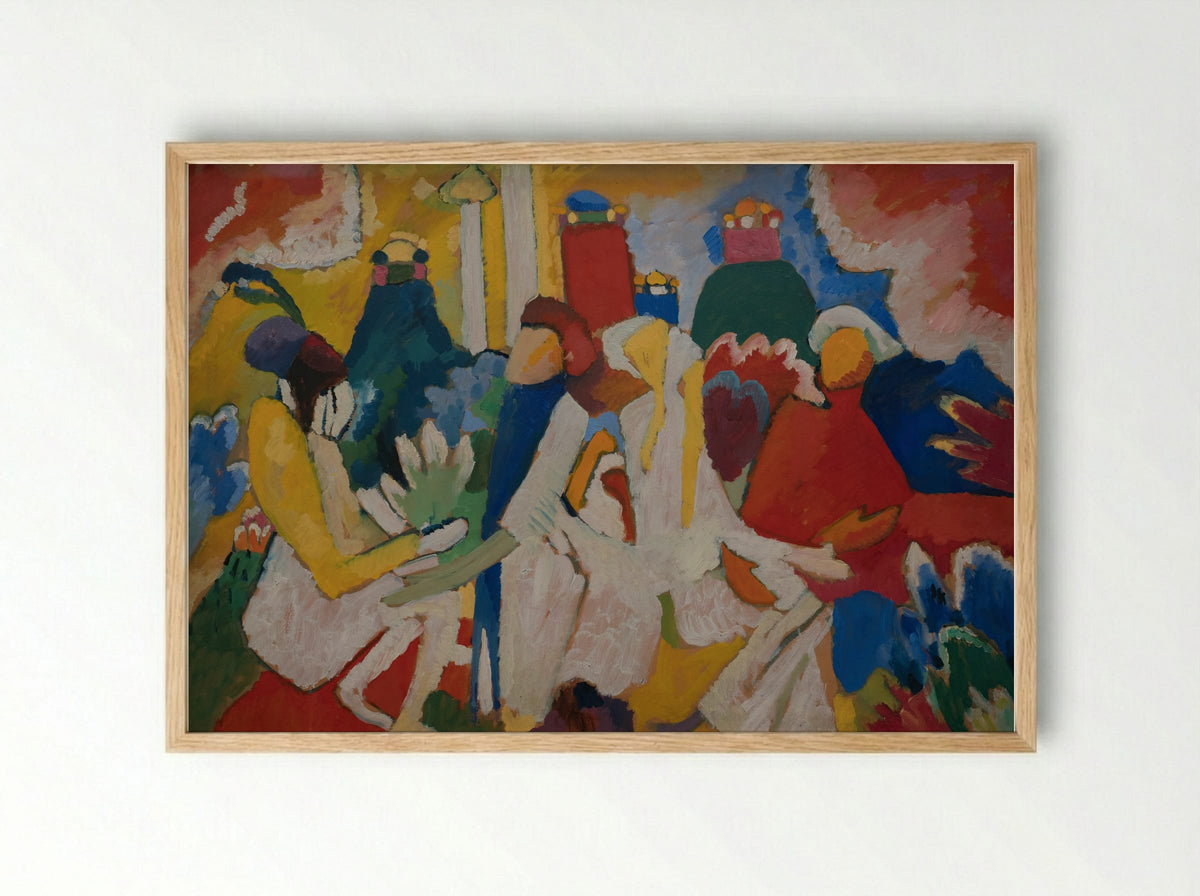 Oriental - Wassily Kandinsky - Framed Print Wood