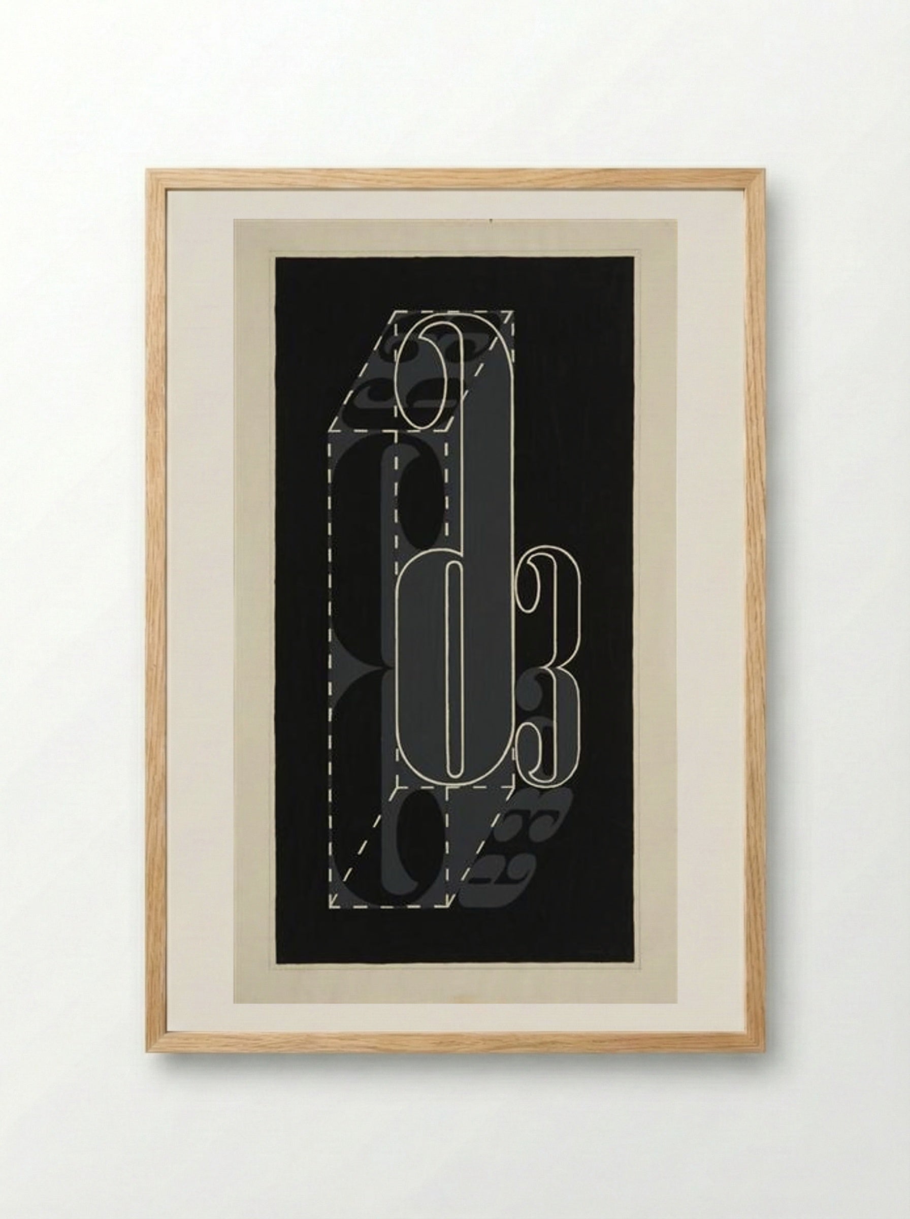 6 and 3 (Josef Albers) - Josef Albers - Framed Print Wood