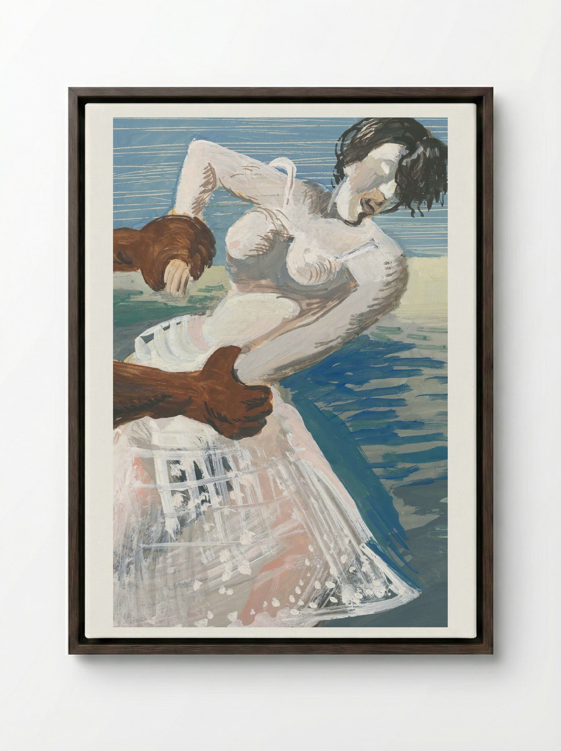 Embrace - Cyprián Majerník - Framed Canvas Dark Wood