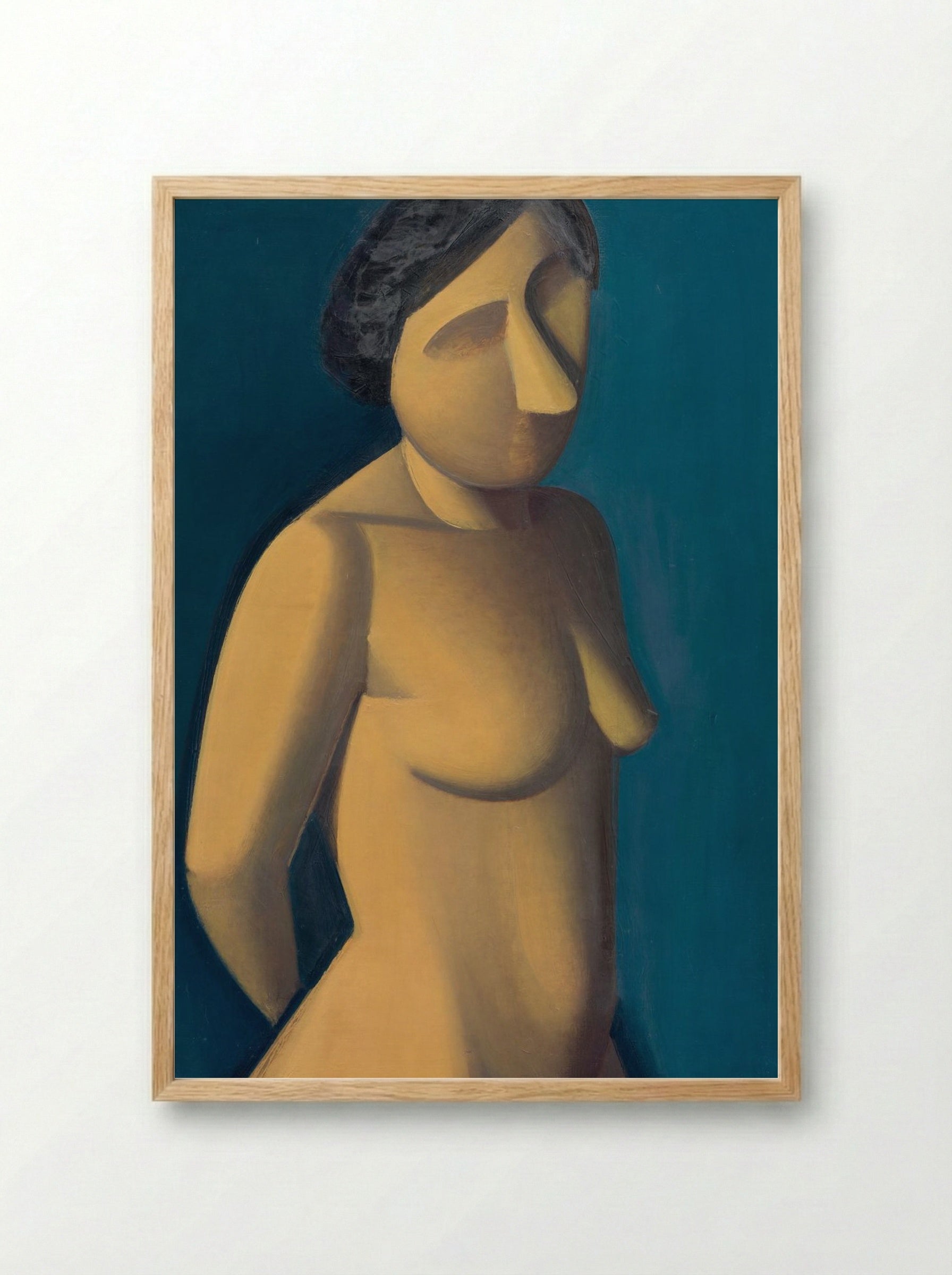 Female Model - Vilhelm Lundstrøm - Framed Print Wood