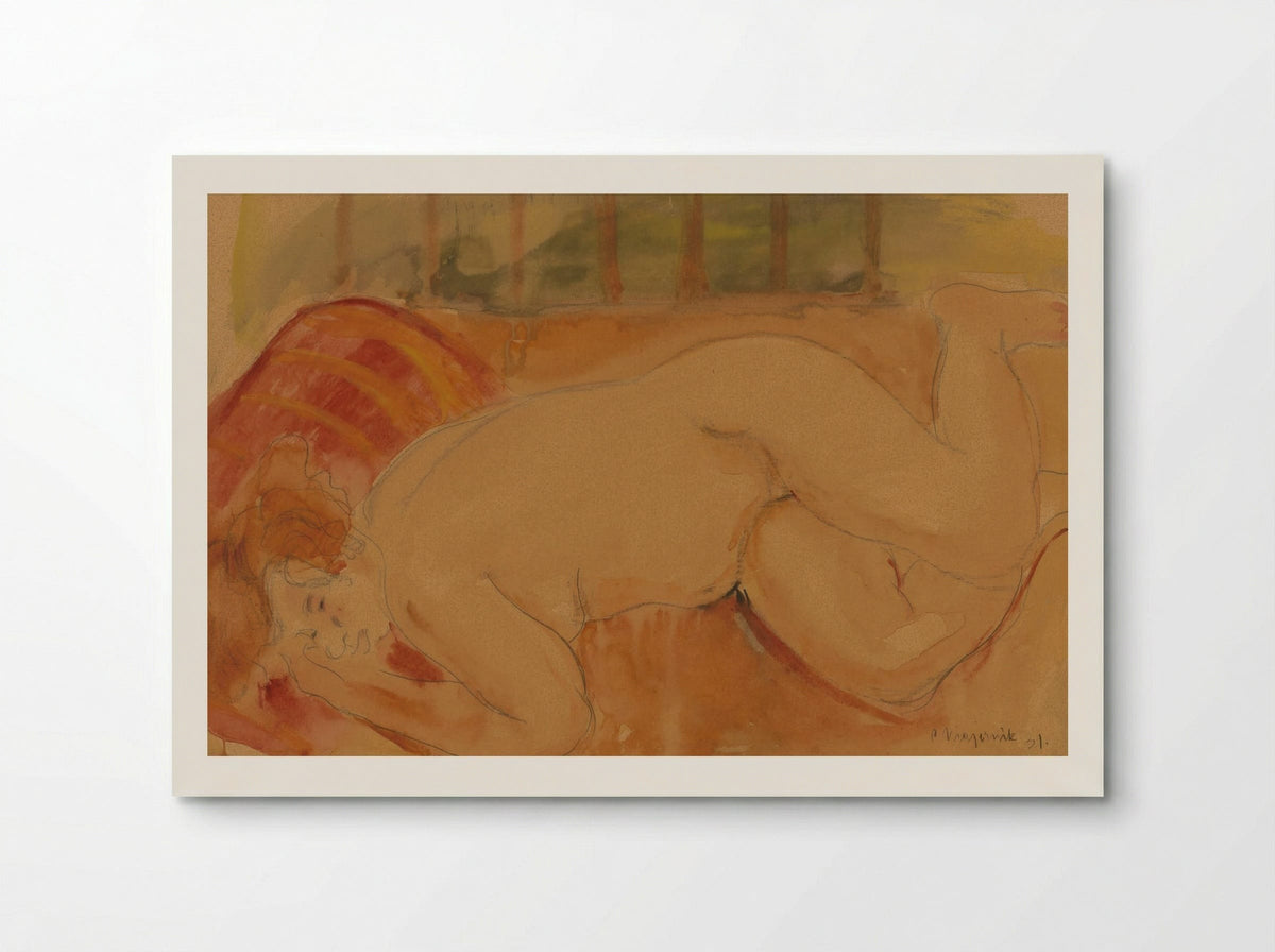 Reclining Nude - Cyprián Majerník - Poster