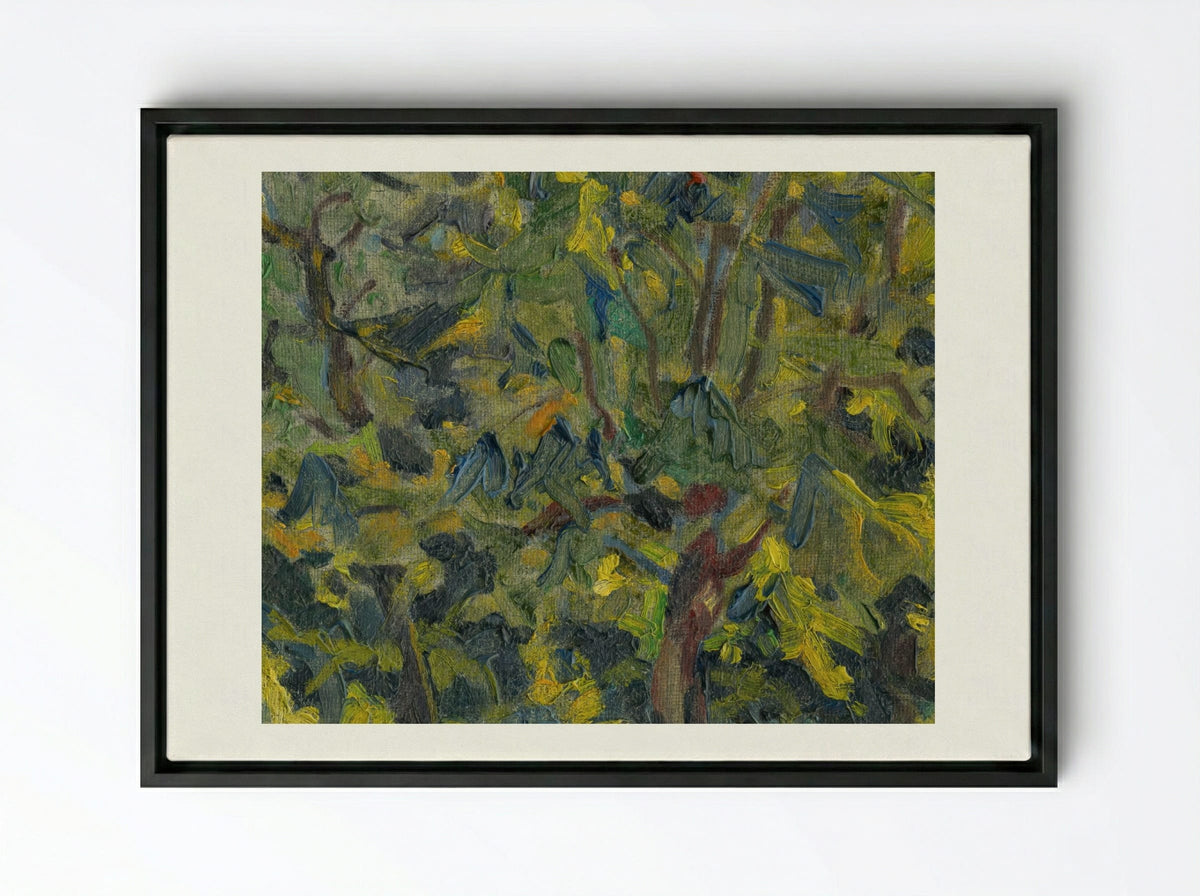 In the Park - Konstantin Bauer - Framed Canvas Black