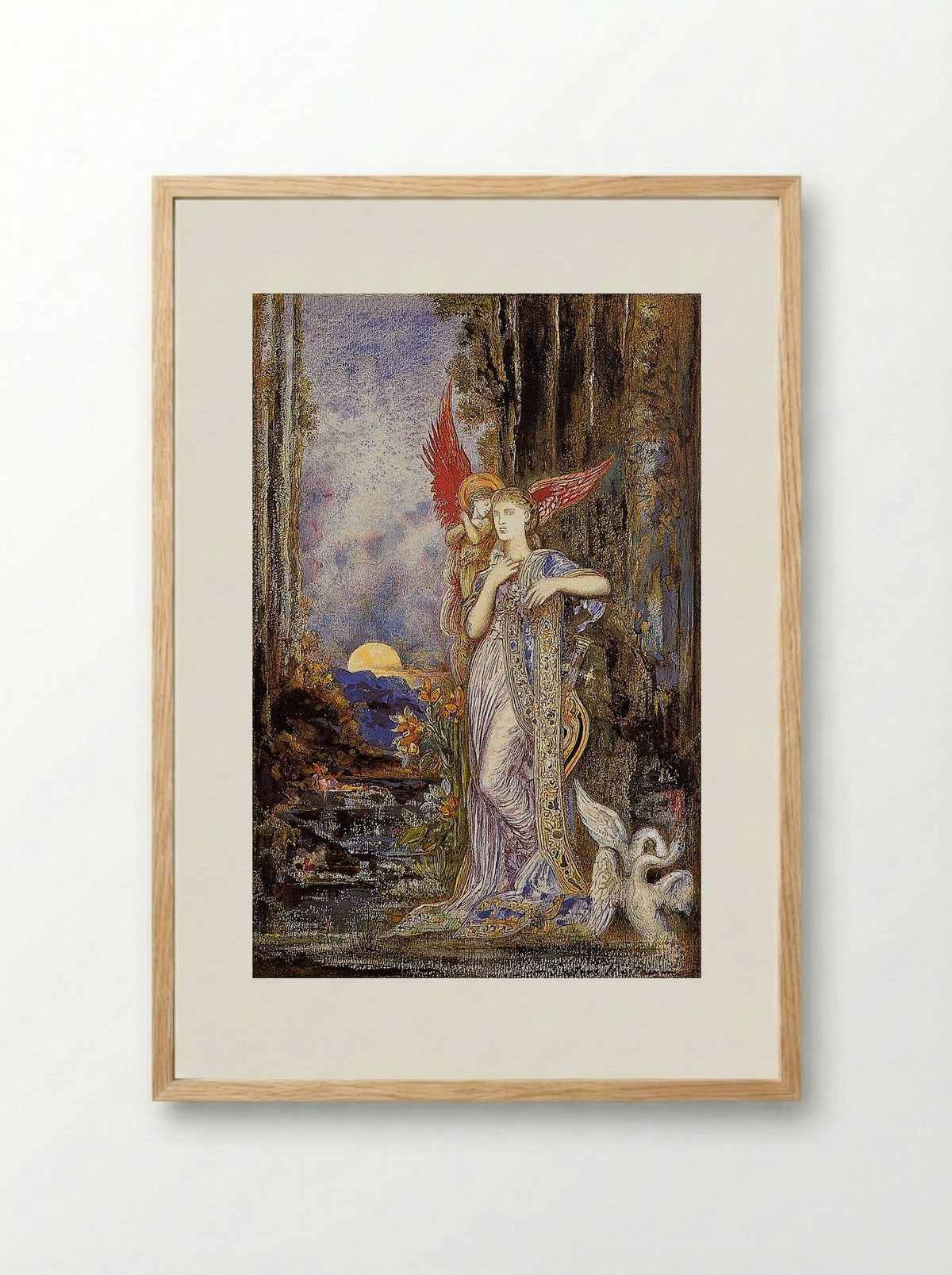 Inspiration - Gustave Moreau - Framed Print Wood