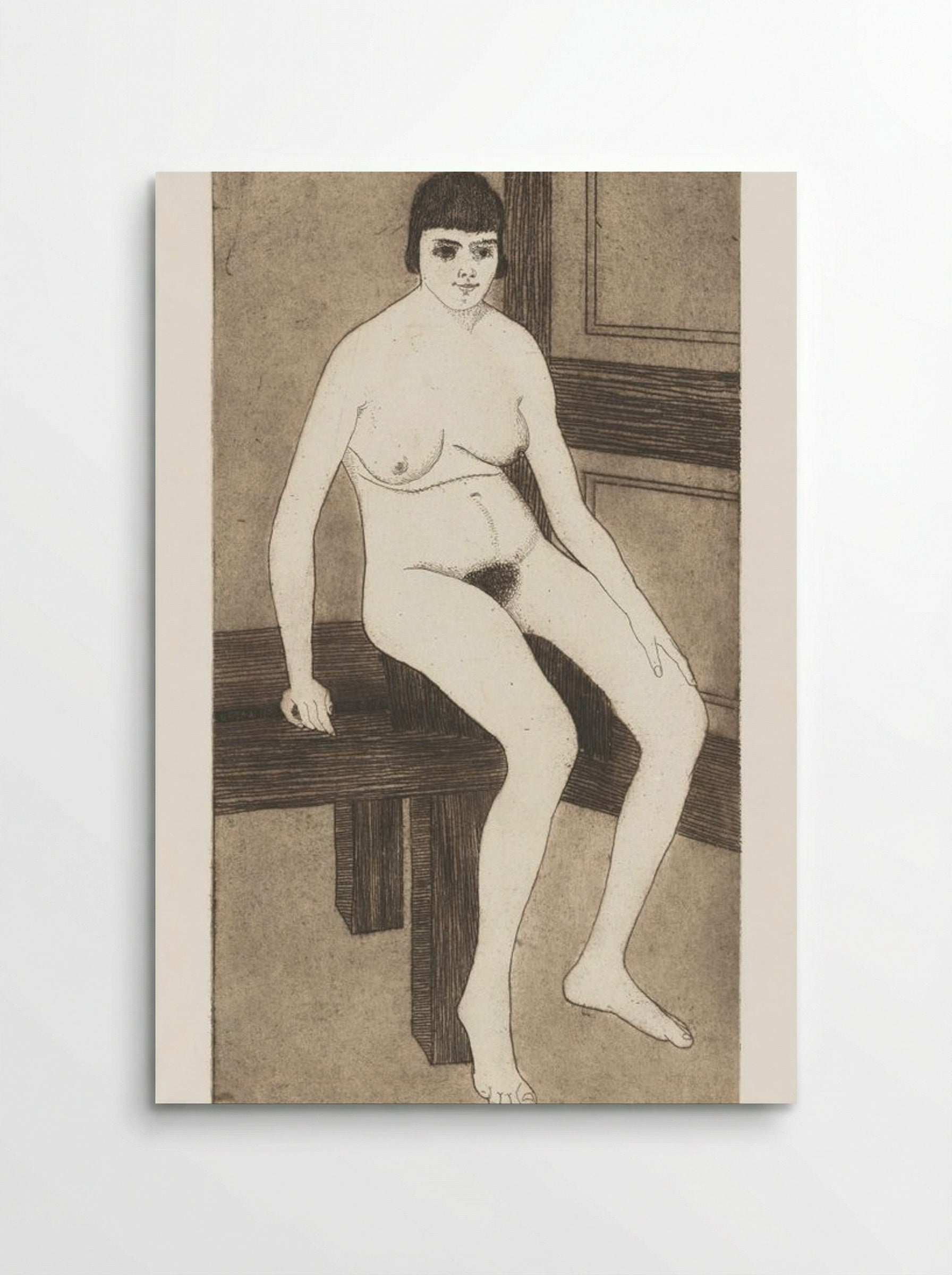 Seated Nude (Zittend naakt) - Samuel Jessurun de Mesquita - Poster