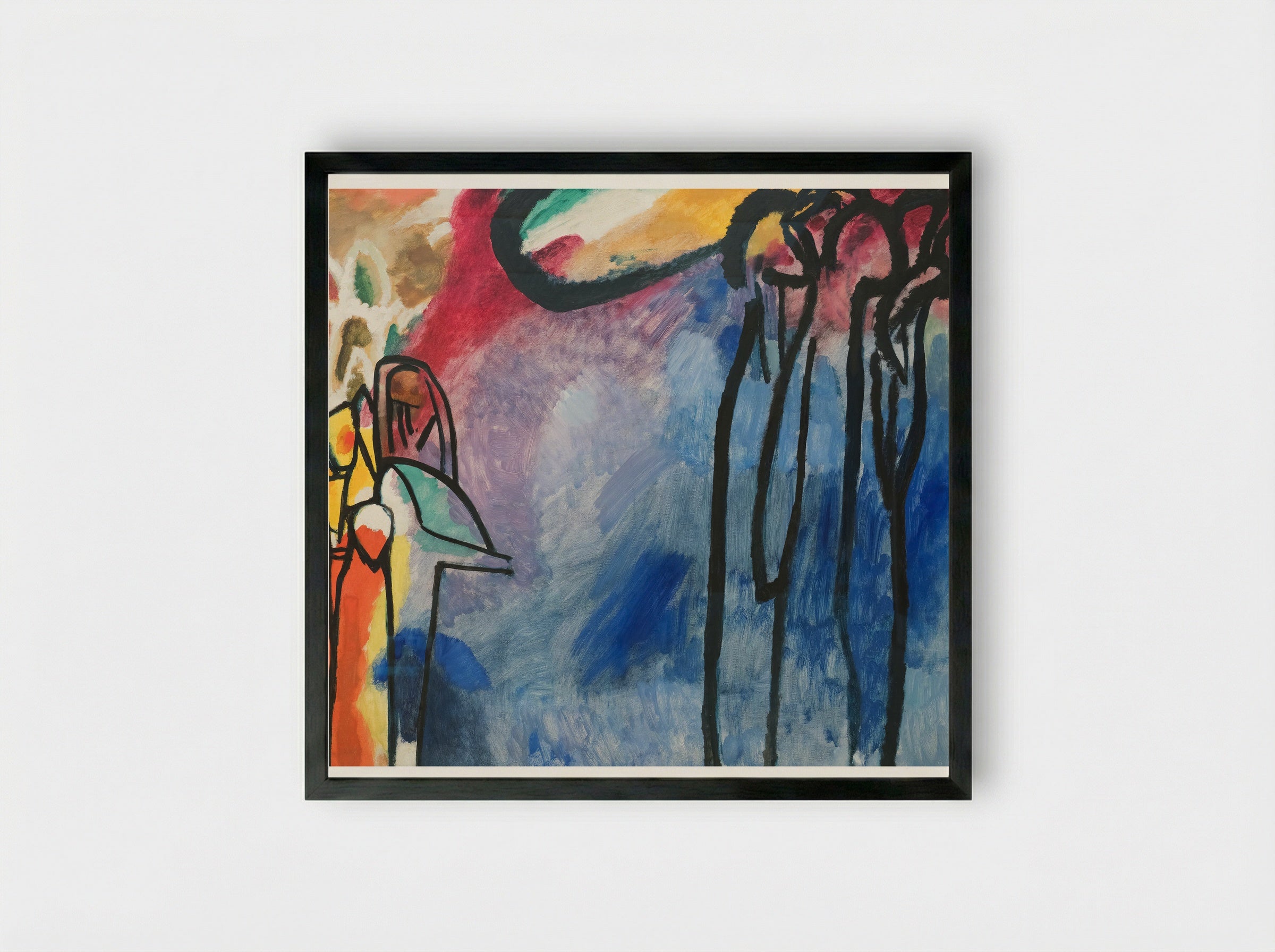 Improvisation 19 - Wassily Kandinsky - Framed Print Black