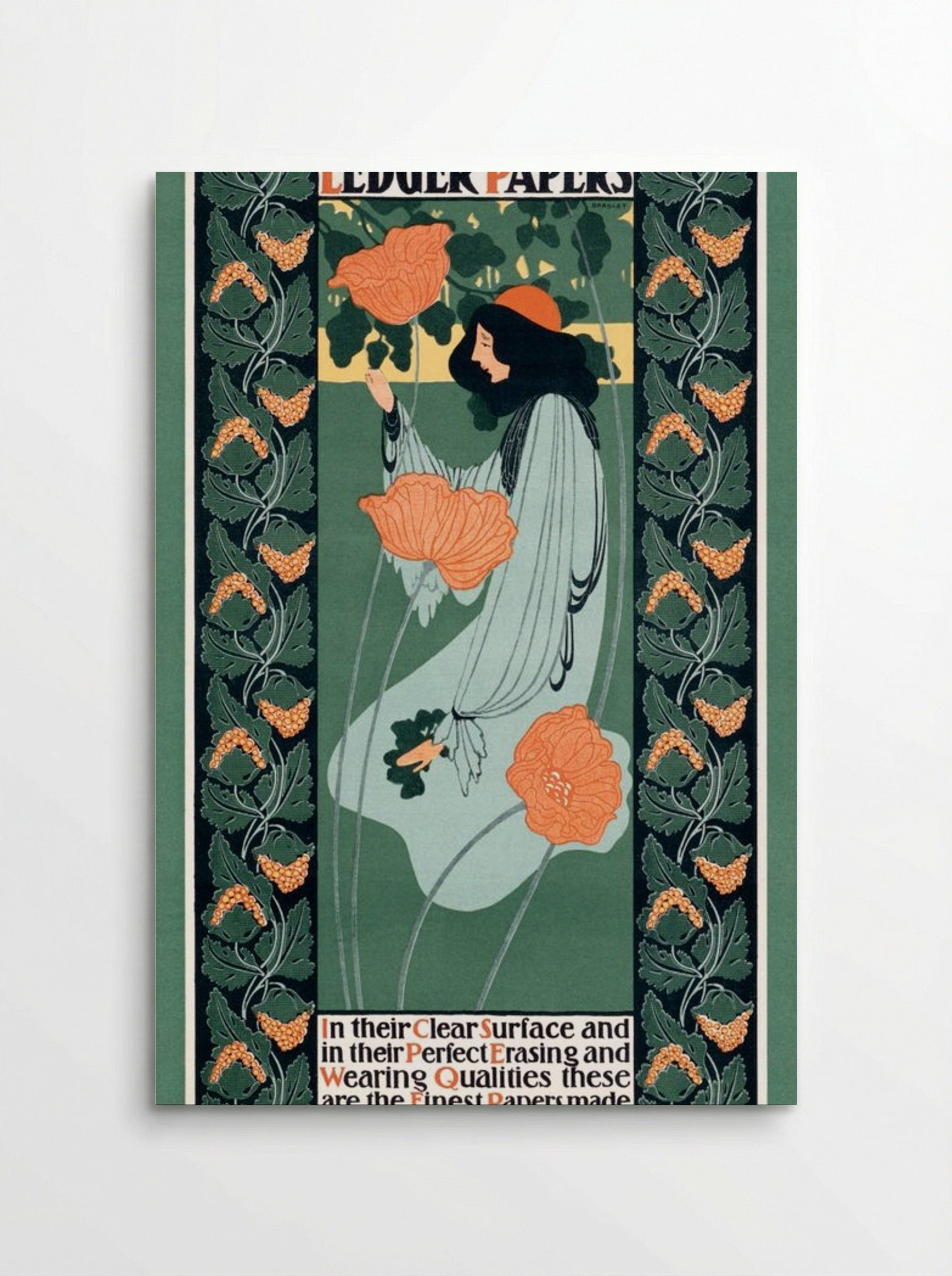 Whiting's Ledger Papers - Will H. Bradley - Poster