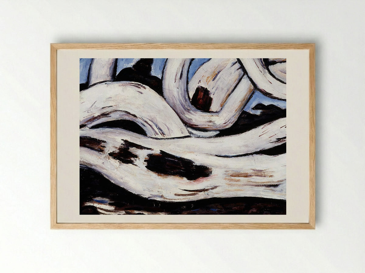Driftwood on the Bagaduce - Marsden Hartley - Framed Print Wood
