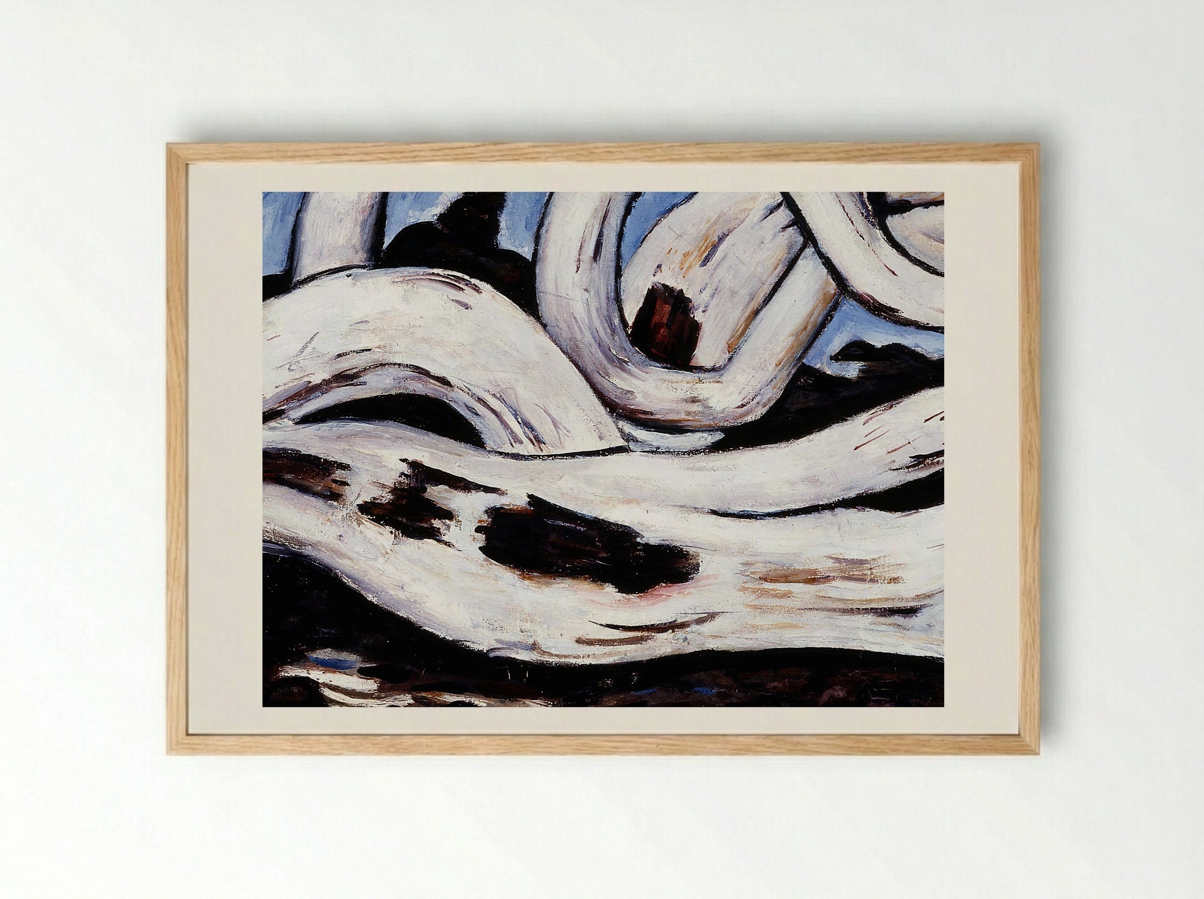 Driftwood on the Bagaduce - Marsden Hartley - Framed Print Wood