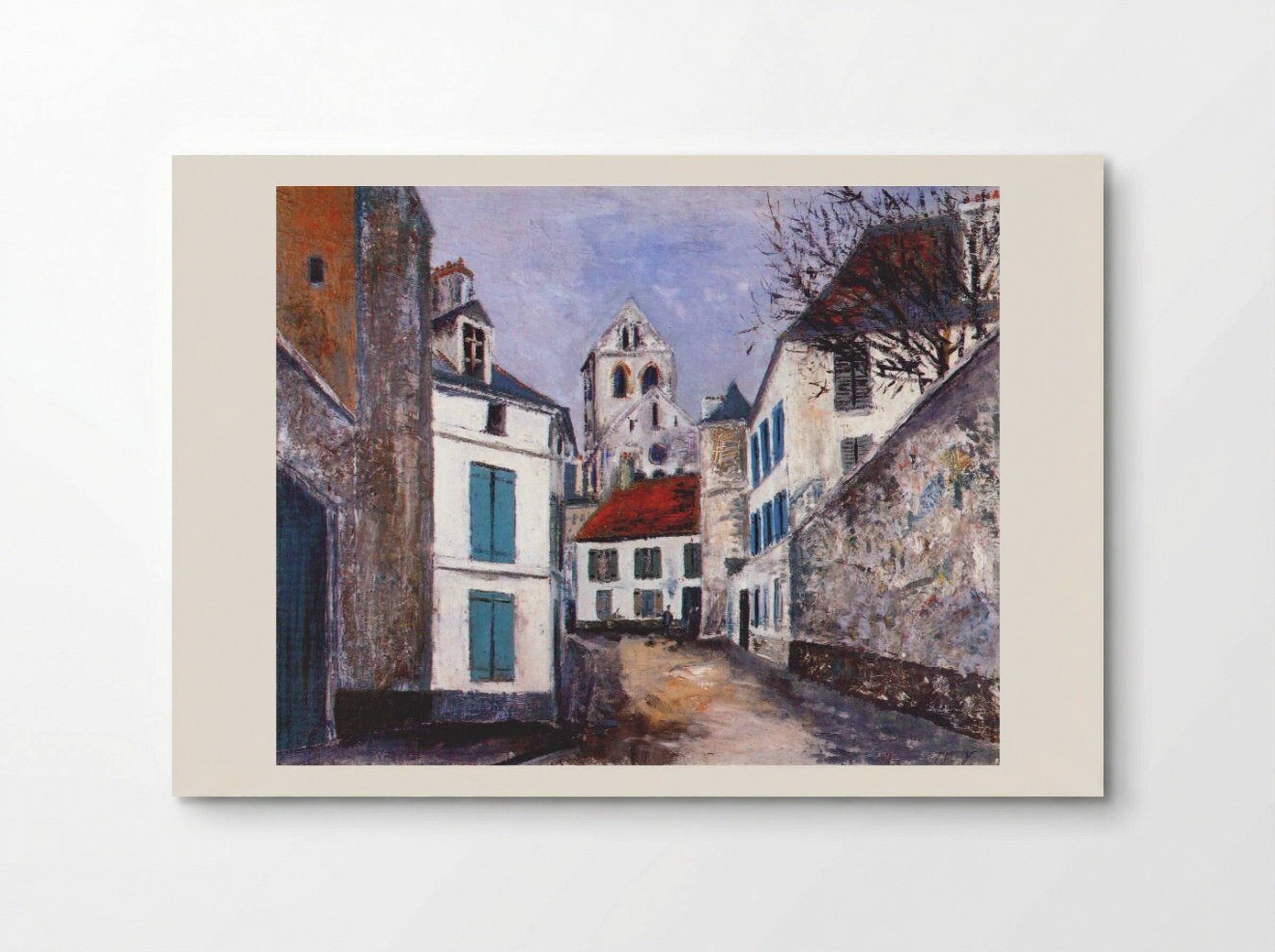 Village Street - Maurice Utrillo - Poster