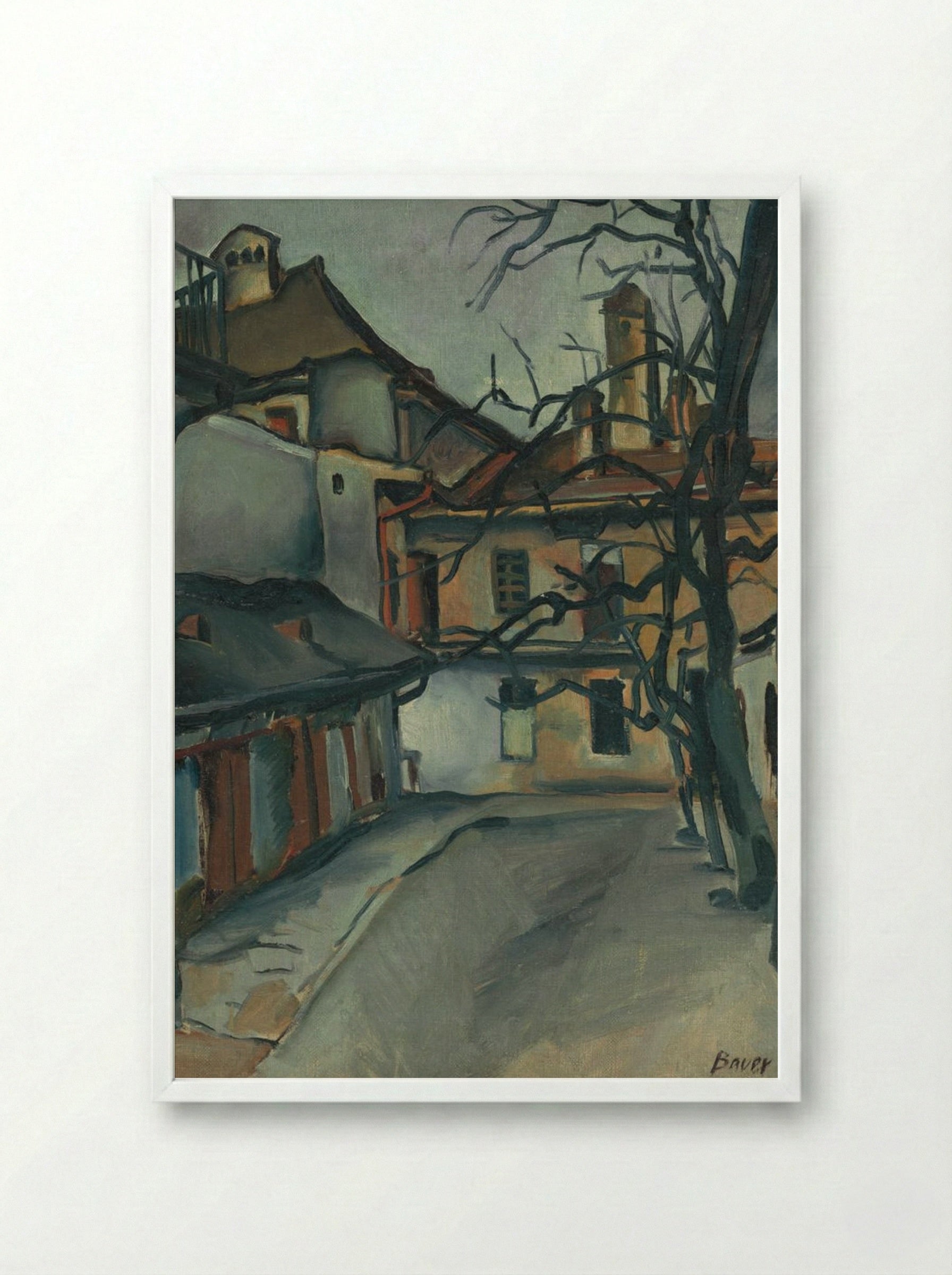 From Old Kosice - Konstantin Bauer - Framed Print White