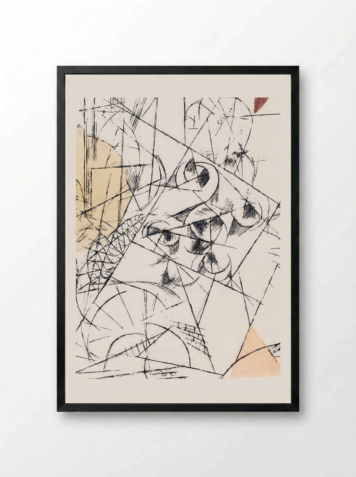 Hope and Destruction (Zerstörung und Hoffnung) - Paul Klee - Framed Print Black