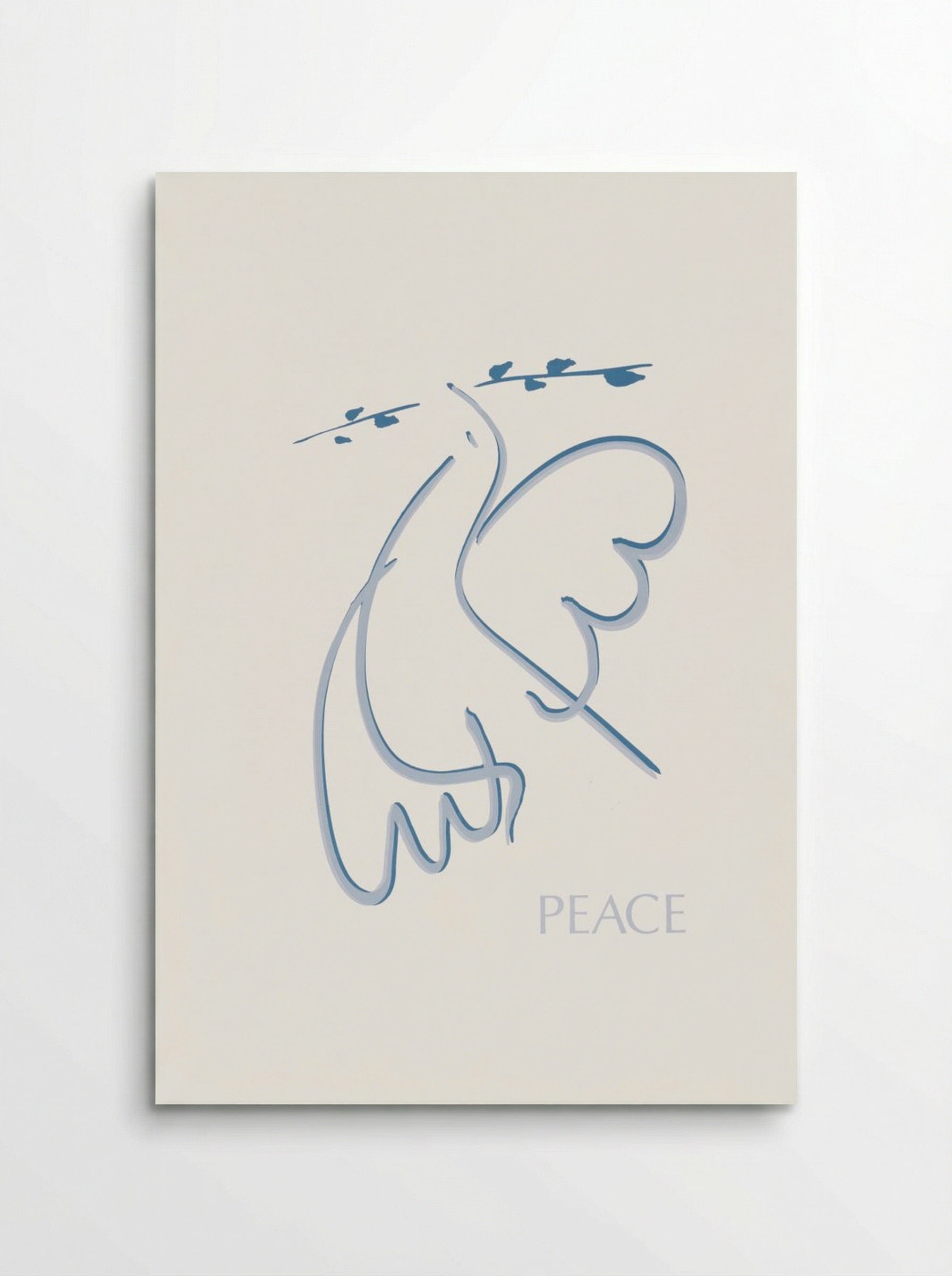 Peace (Dove with Olive Branch) - Fine Art Print - Poster