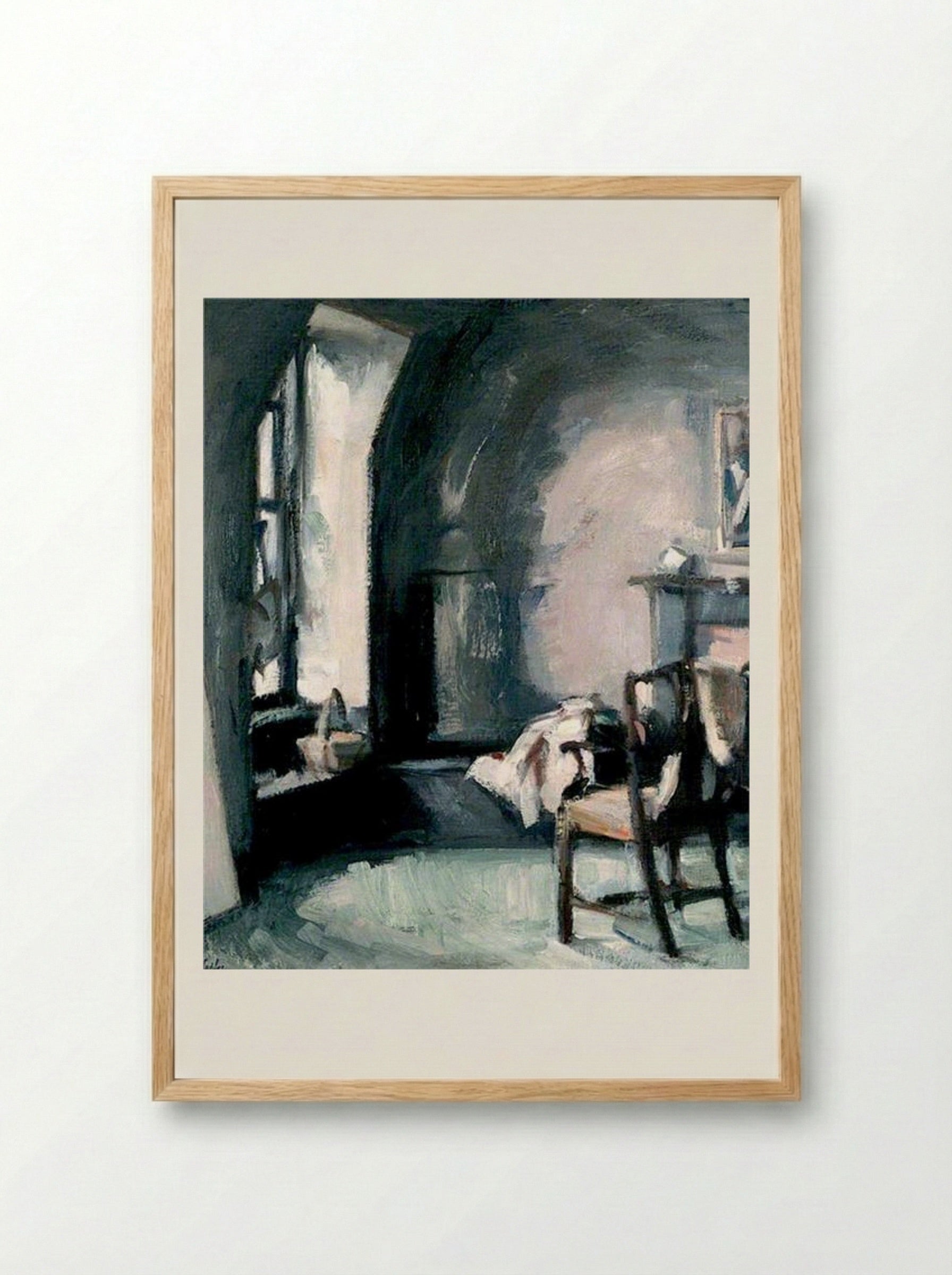 Studio Interior - Samuel Peploe - Framed Print Wood