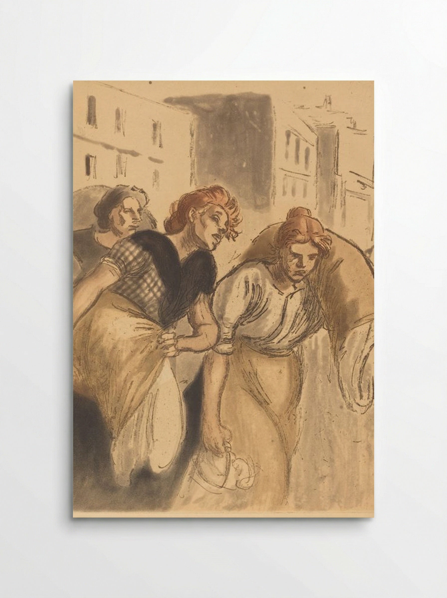 Return from the Wash House (Retour de lavoir) - Théophile Alexandre Steinlen - Poster