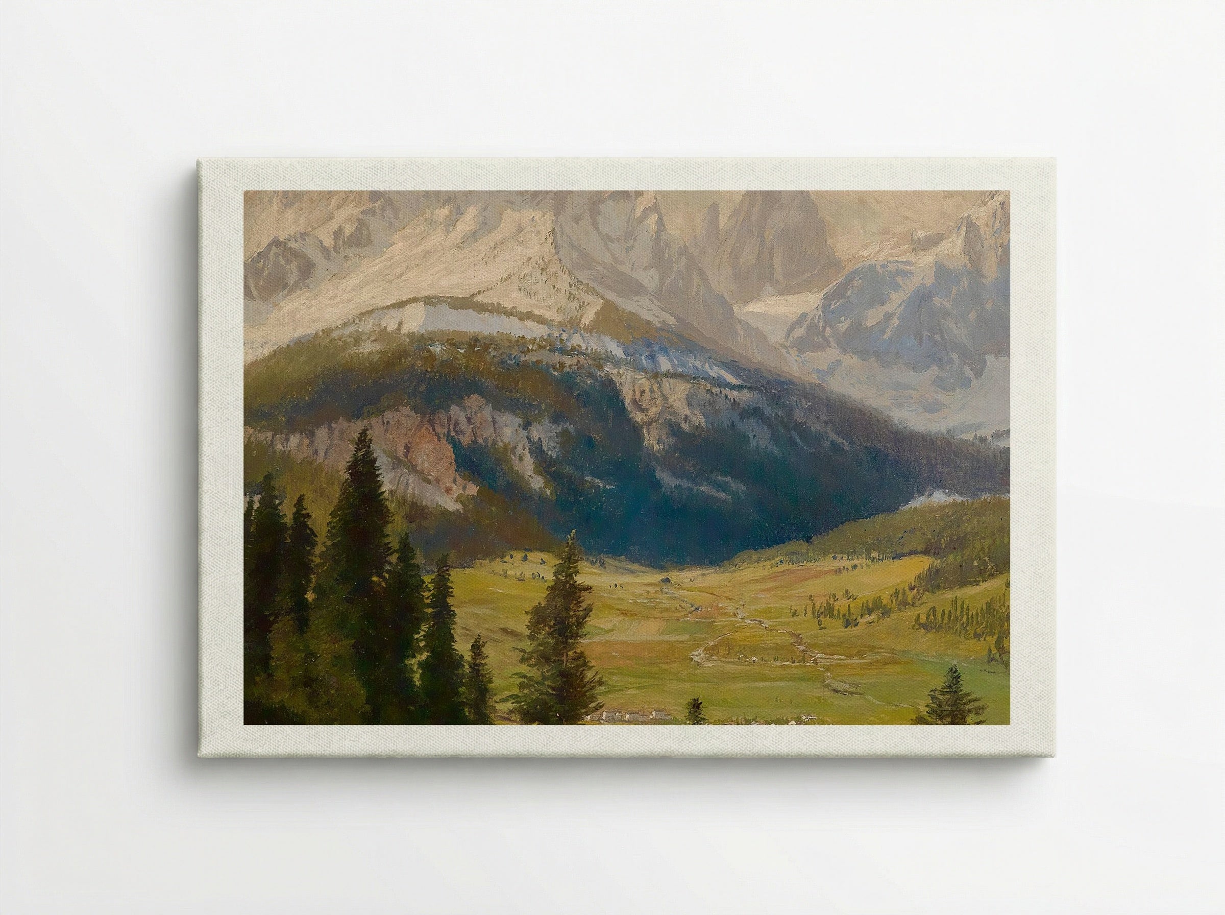 Sexten Village, Sexten Sundial, Sexten Dolomites, and the Fischleital Valley - Karl Köck - Canvas