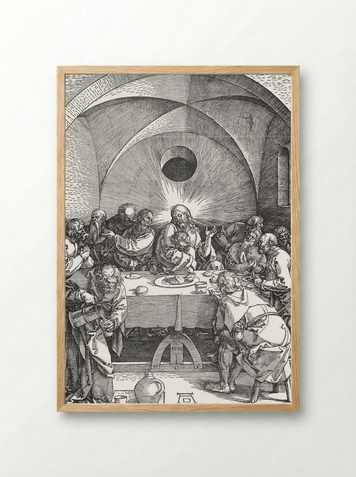 The Last Supper - Albrecht Dürer - Framed Print Wood