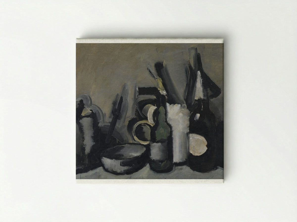 Arrangement with Bottle - Harald Giersing - Canvas