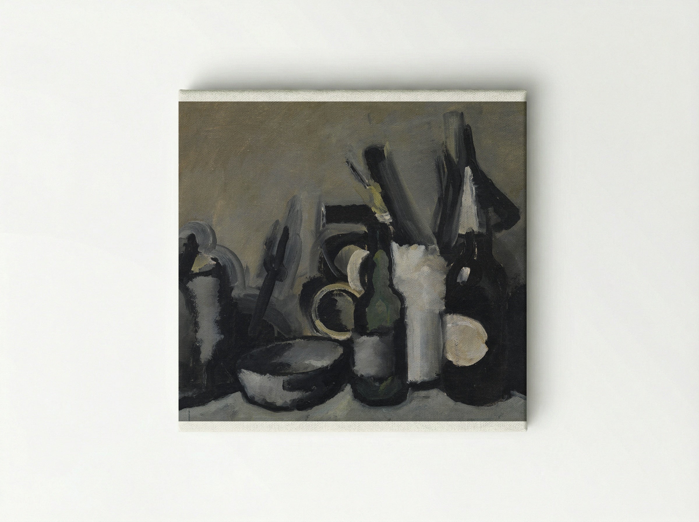 Arrangement with Bottle - Harald Giersing - Canvas