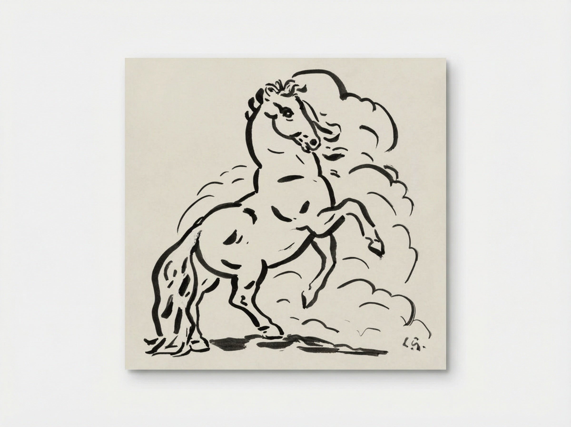 Rearing Horse - Leo Gestel - Poster
