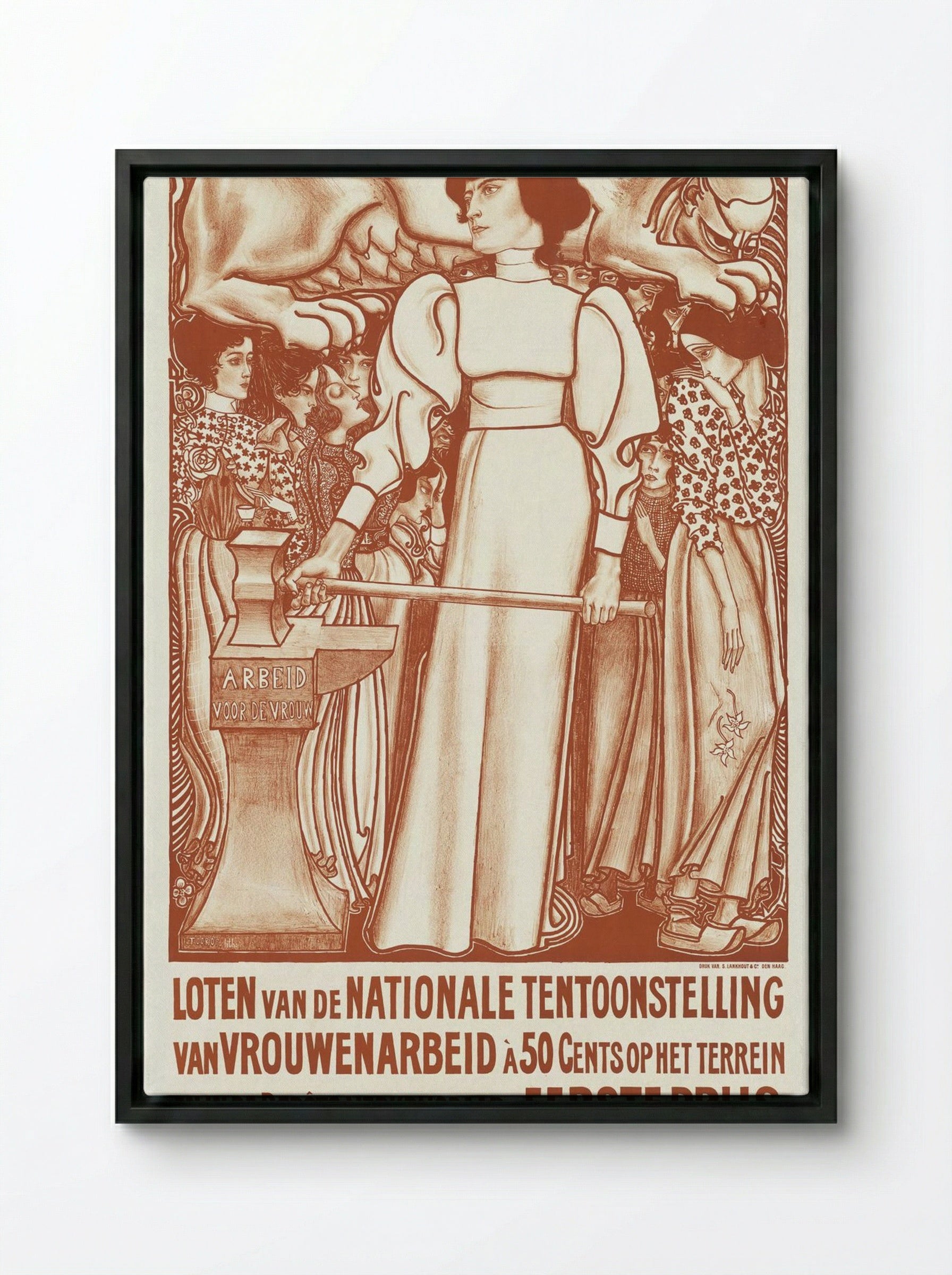 Labor for the Woman - Jan Toorop - Framed Canvas Black