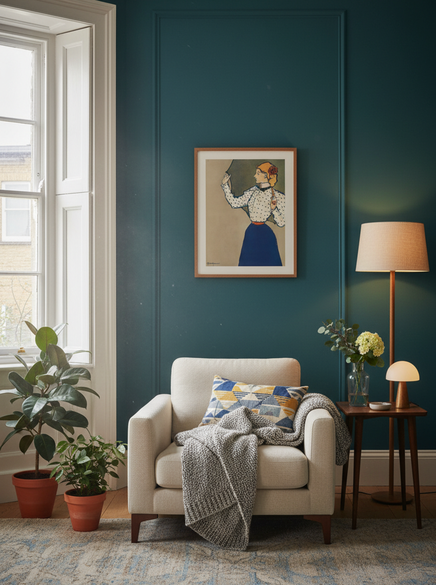 Woman Holding Umbrella - Edward Penfield - Lifestyle