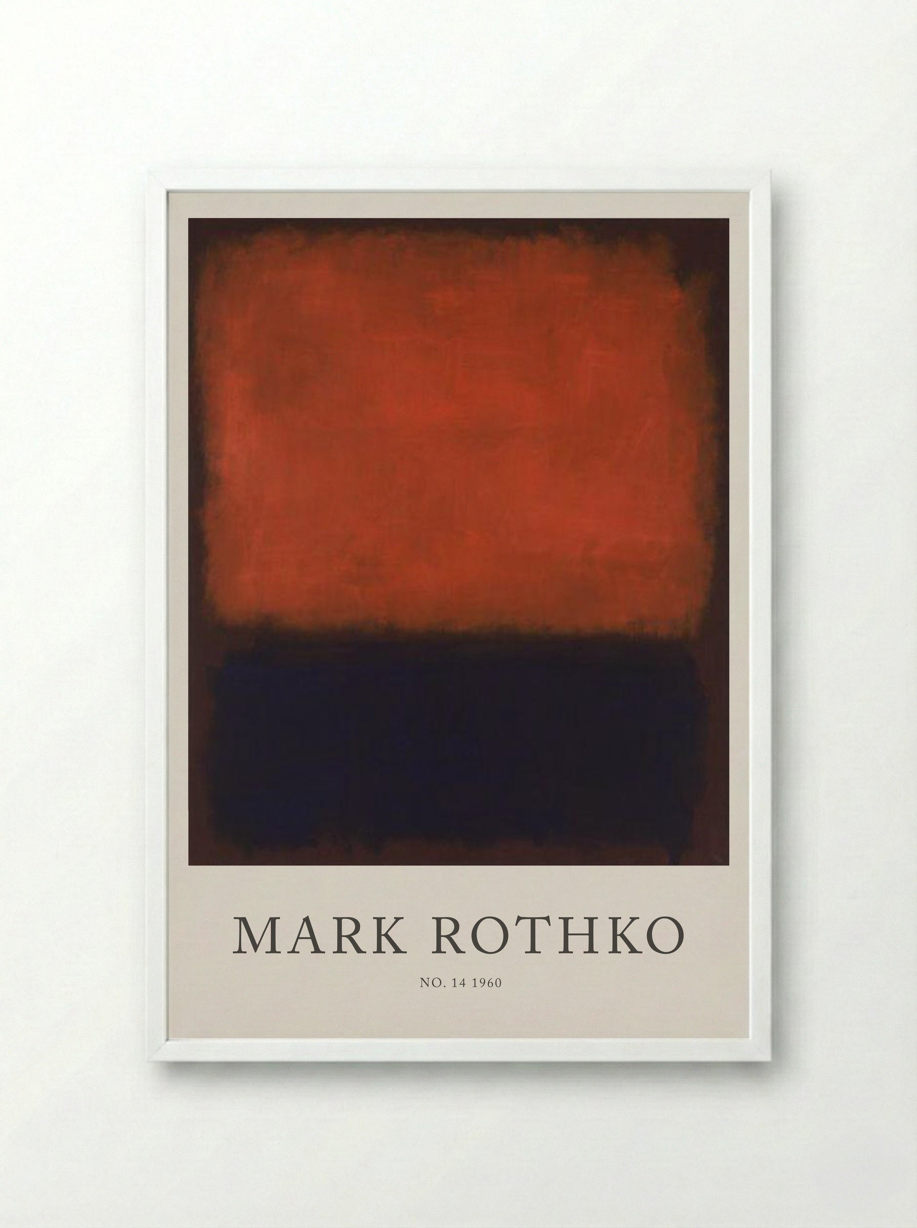 No. 14, 1960 - Mark Rothko - Framed Print White