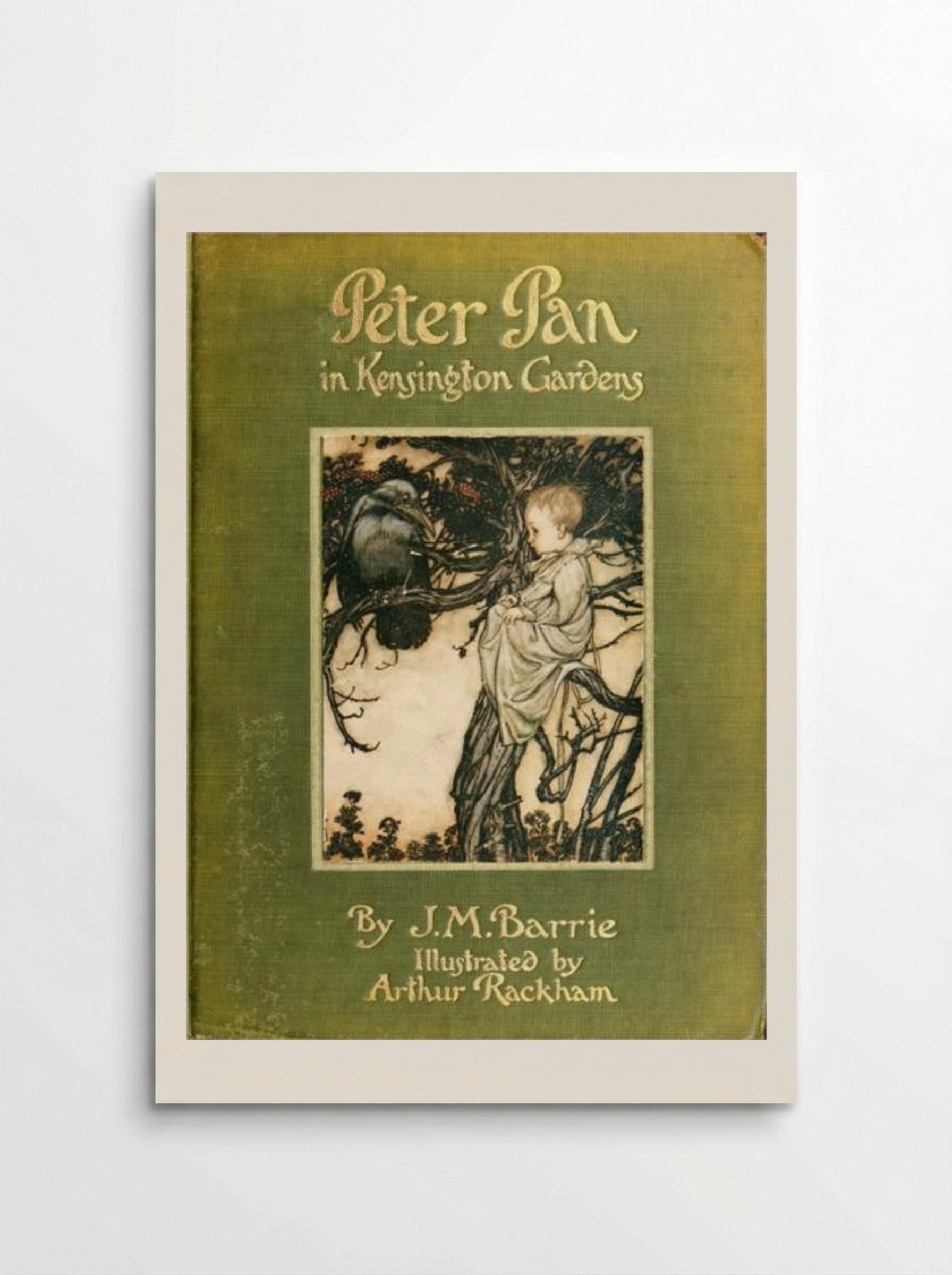 Peter Pan in Kensington Gardens (Book Cover) - Arthur Rackham - Poster