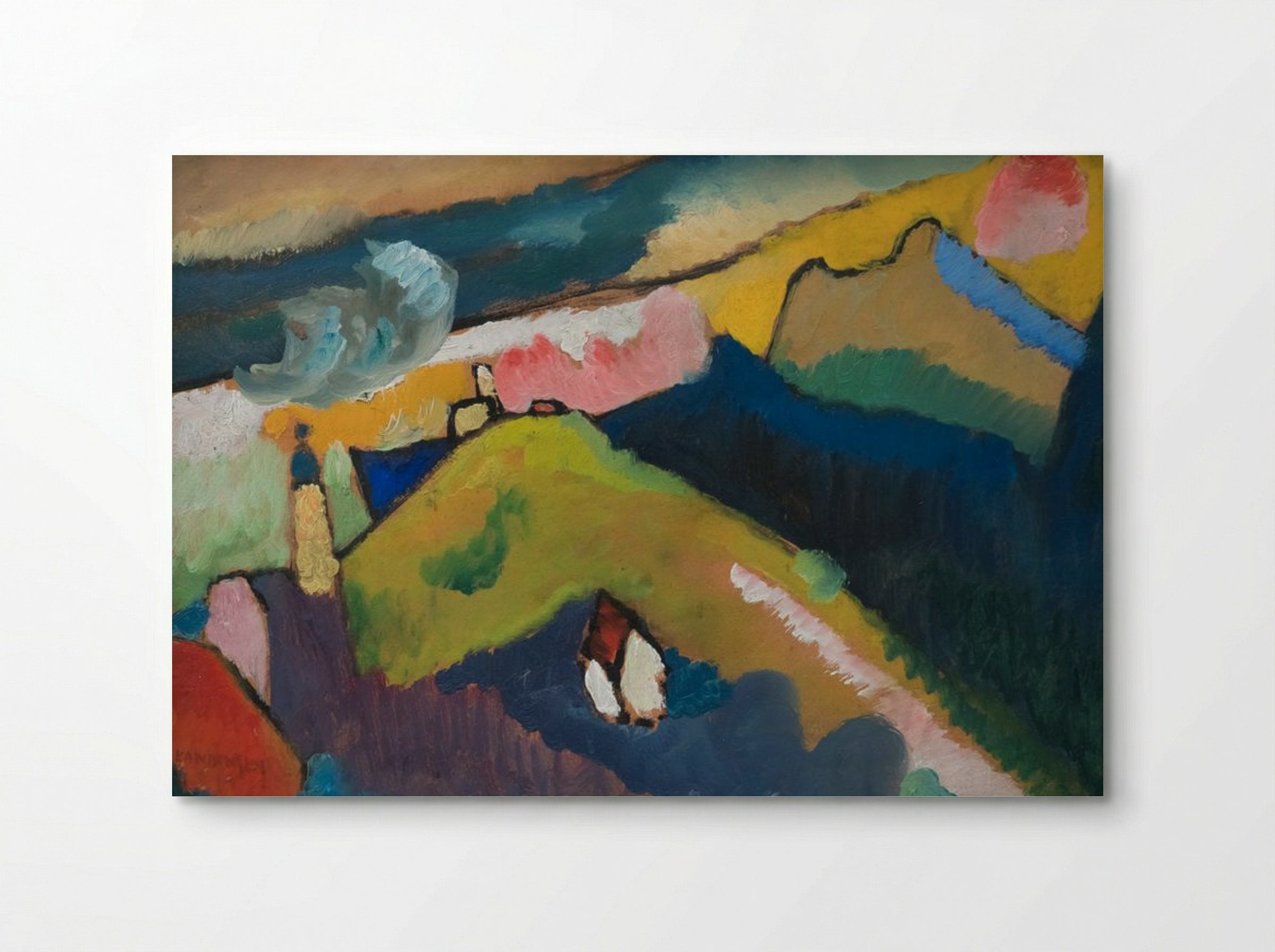 Murnau Mountain Landscape with Church - Wassily Kandinsky - Poster