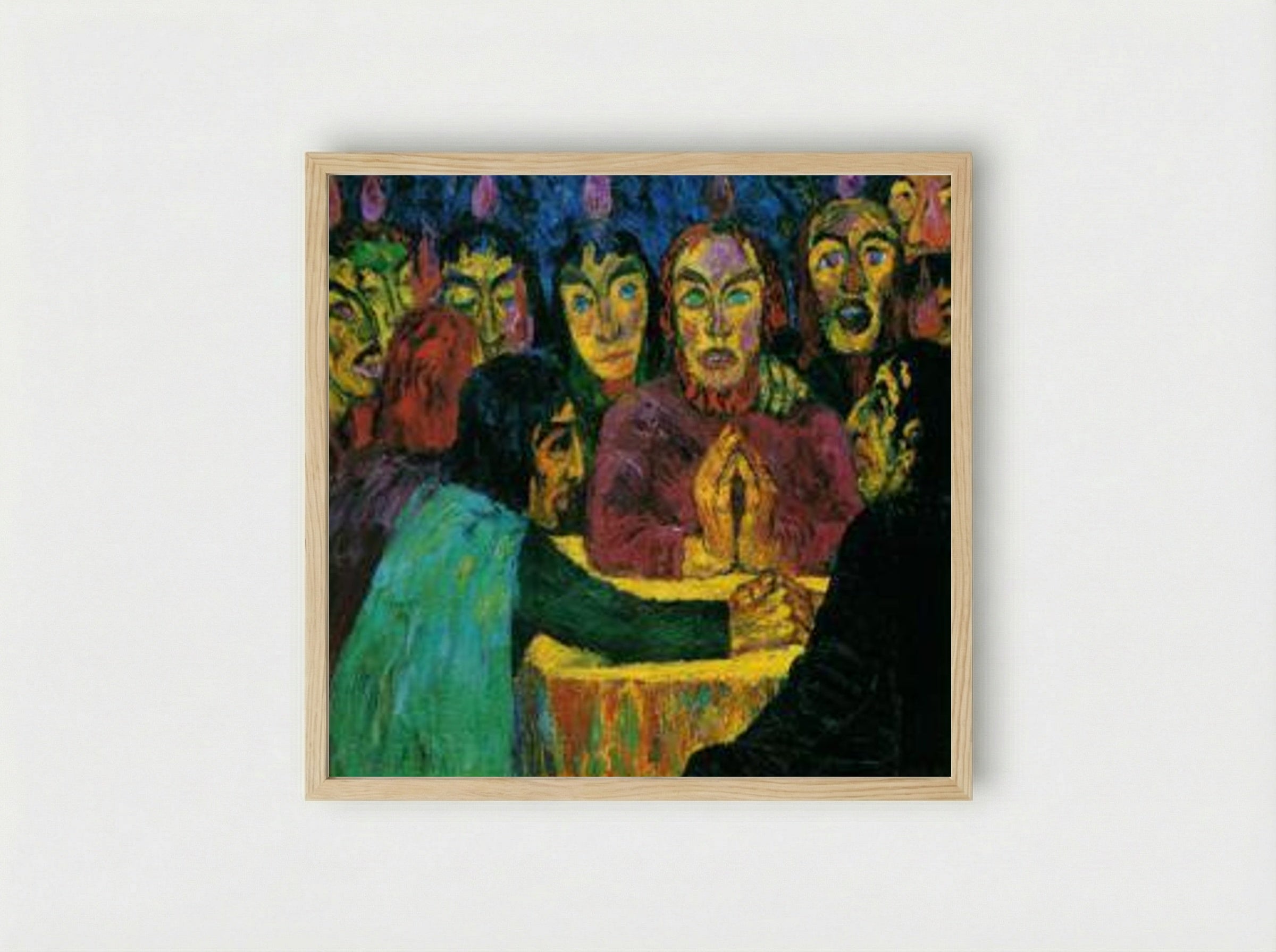 Pentecost - Emil Nolde - Framed Print Wood