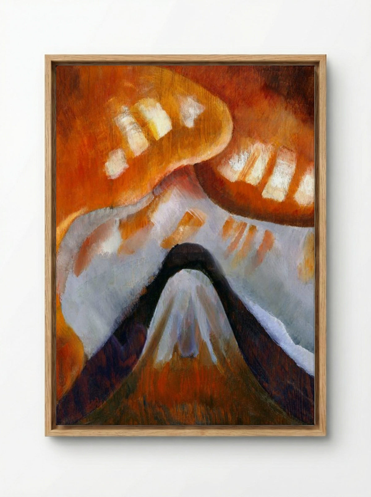 Mountain and Sky - Arthur Dove - Framed Canvas Wood
