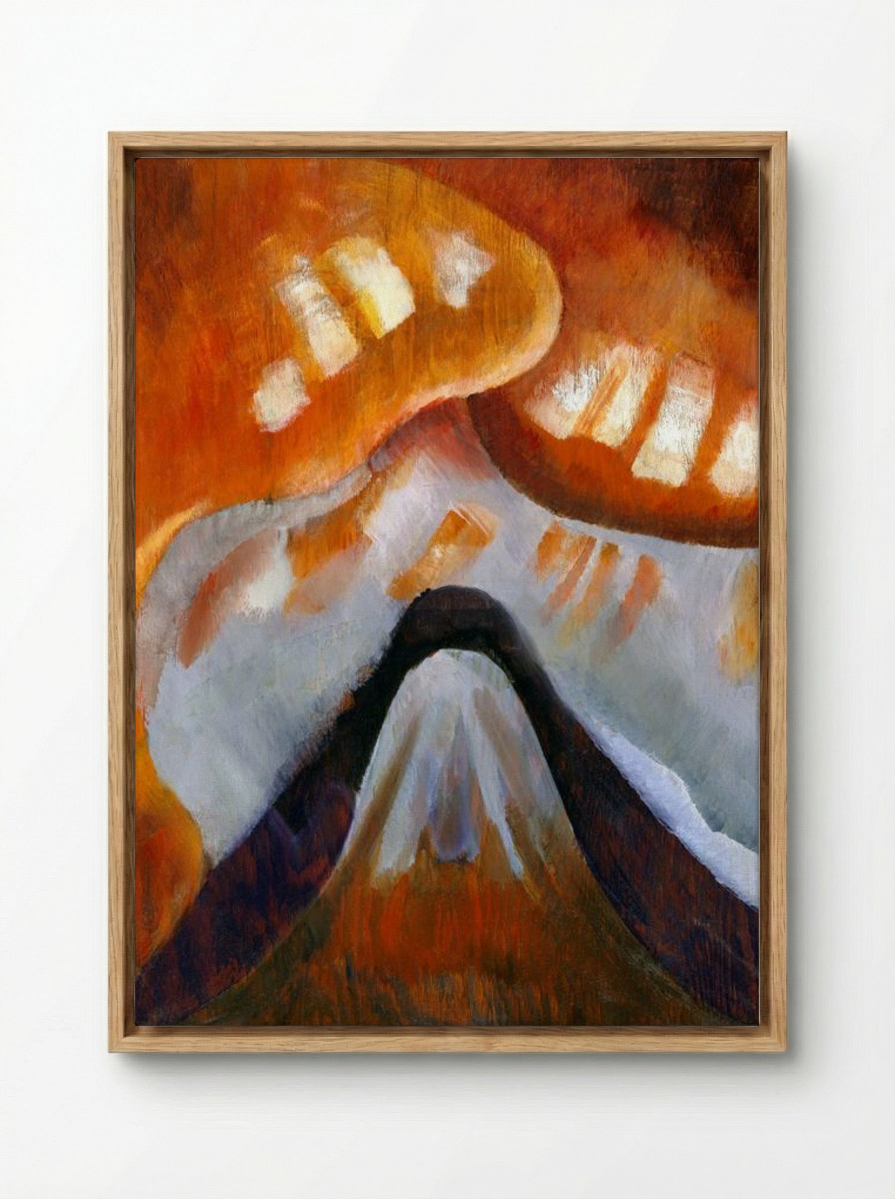 Mountain and Sky - Arthur Dove - Framed Canvas Wood