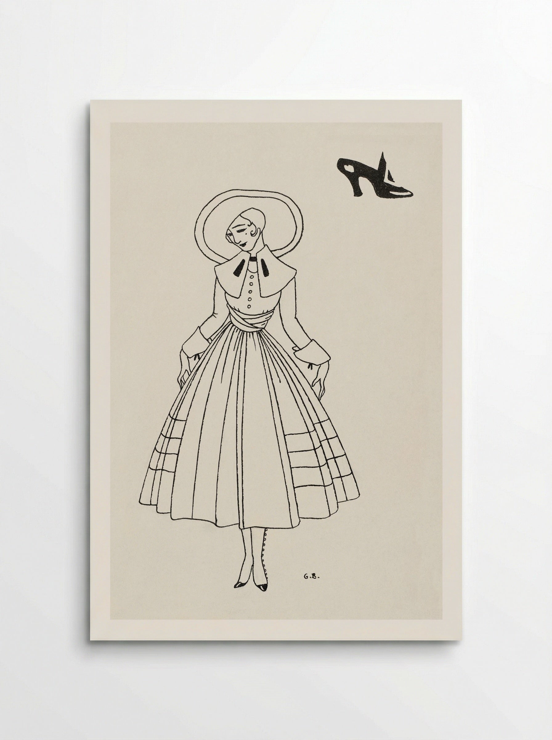 No. 8 (Fashion Illustration from Gazette du Bon Ton) - George Barbier - Poster