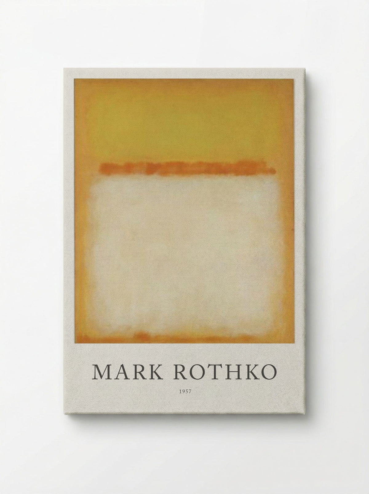 Untitled (Yellow, Orange, White) - Mark Rothko - Canvas