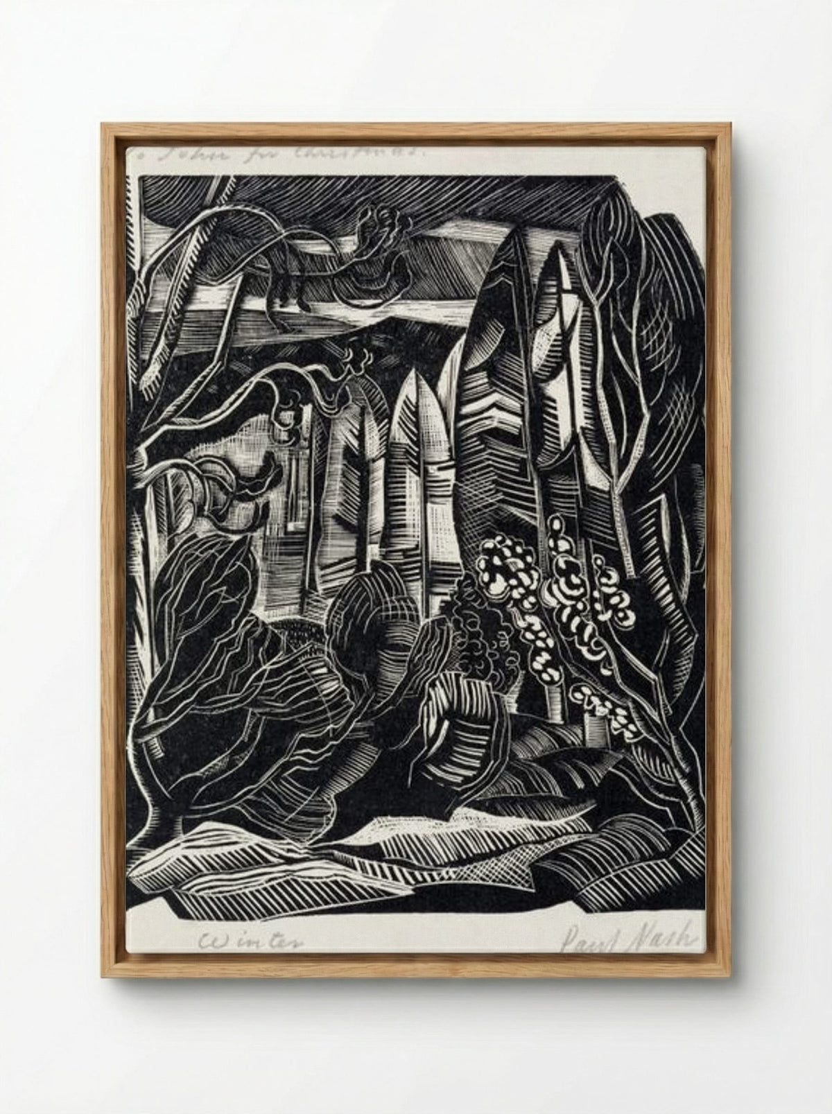 Winter, Hampden - Paul Nash - Framed Canvas Wood