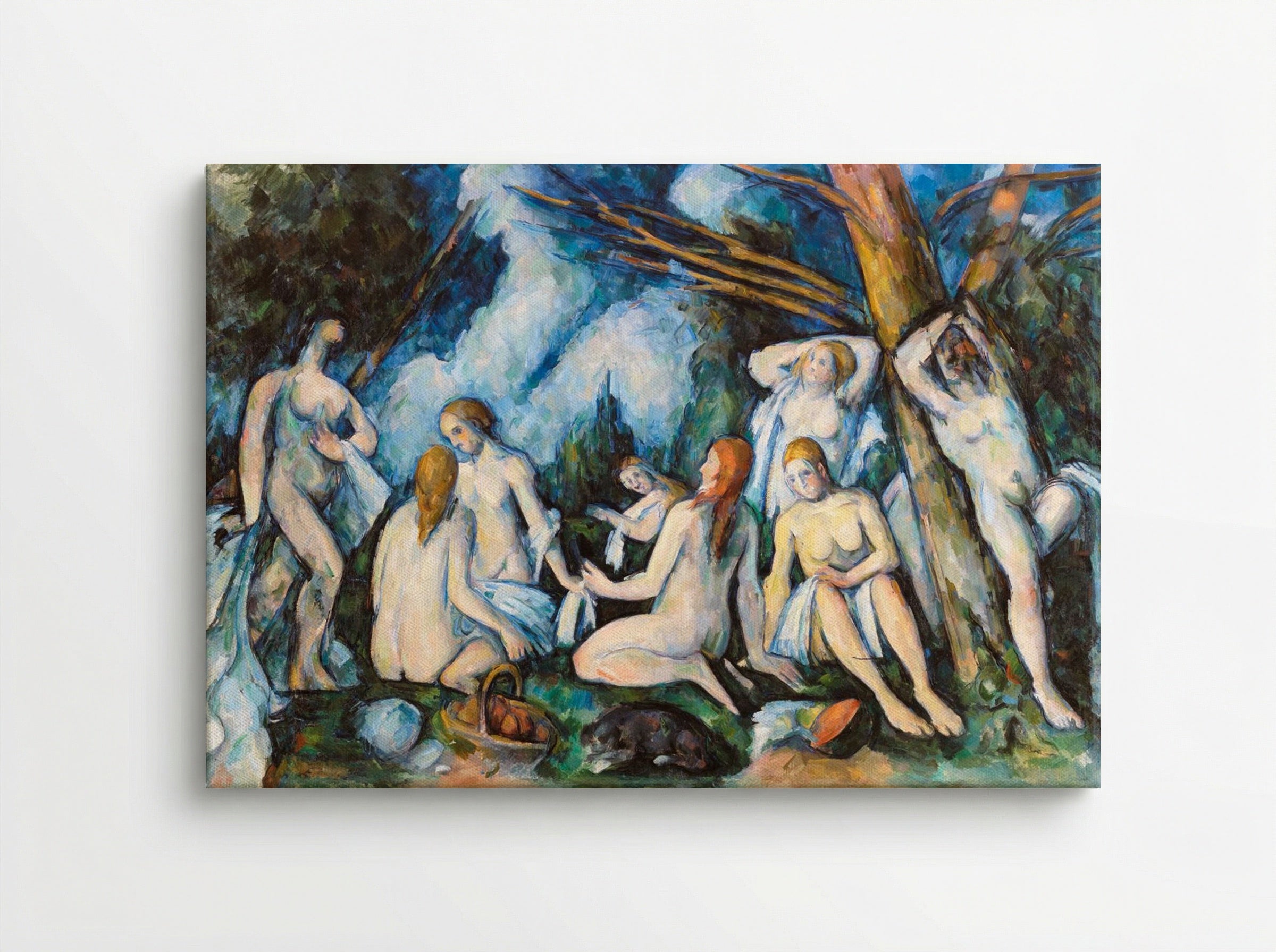 The Large Bathers (Les Grandes Baigneuses) - Paul Cézanne - Canvas